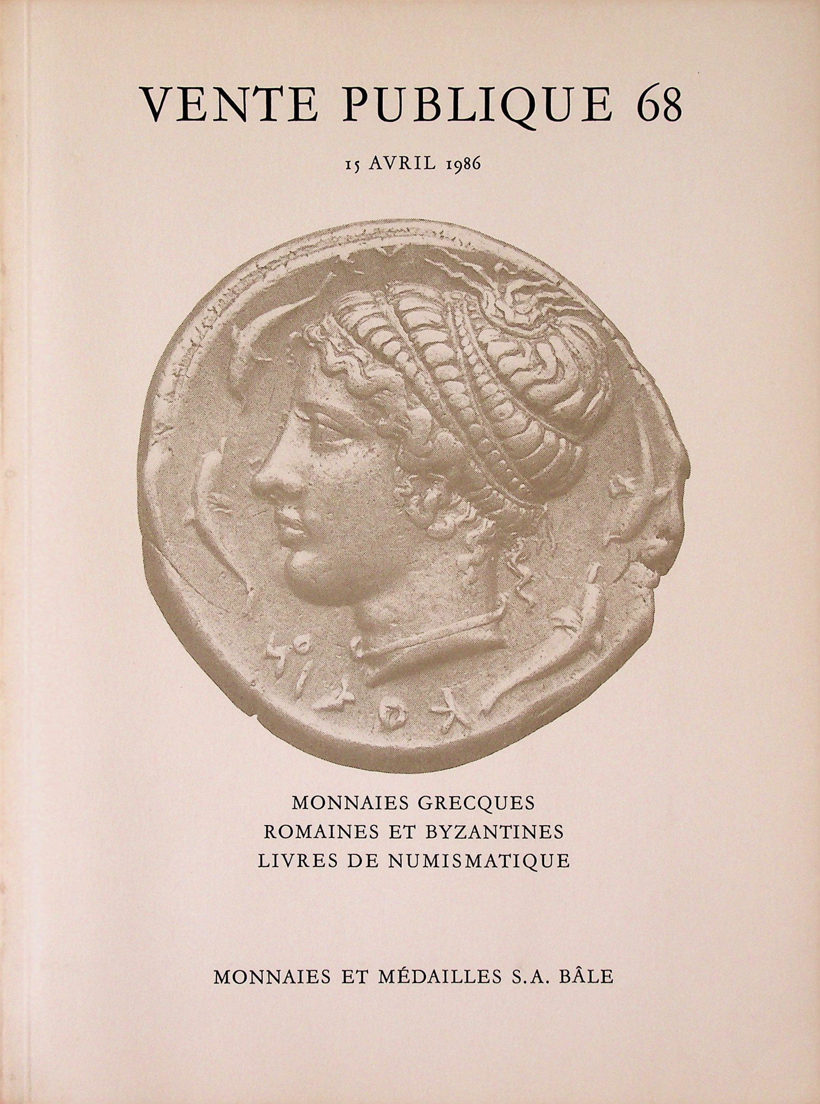 Monnaies et Médailles Bâle - 1986/04/15 (1 of 1)