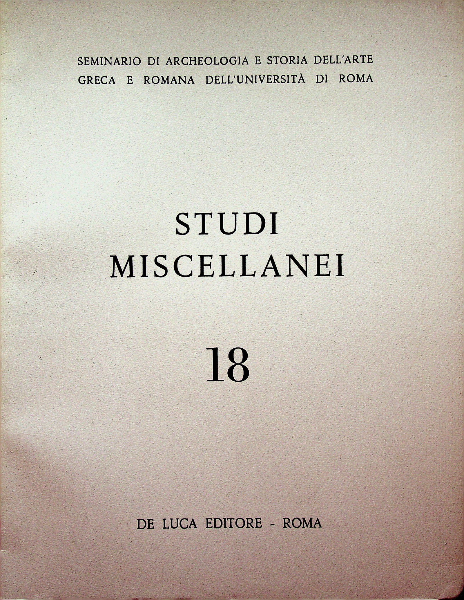 Studi Miscellanei 18 (1 of 1)