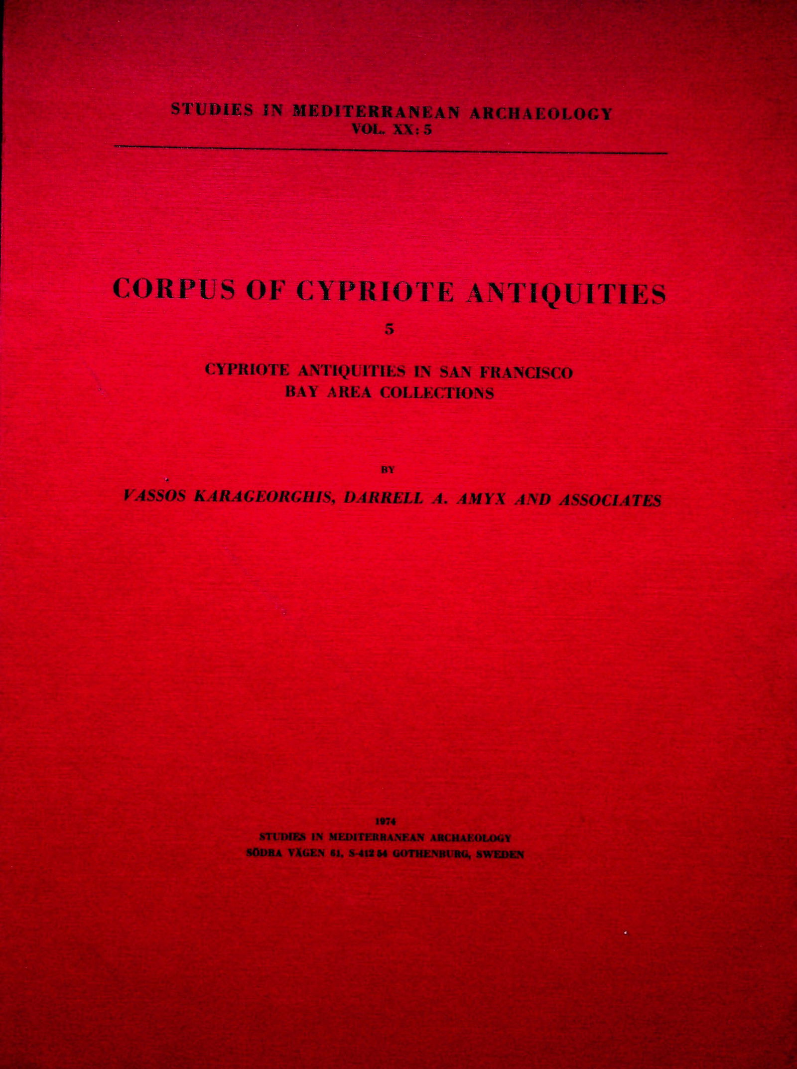 Studies in Mediterranean Archaeology, Vol. 10:5 (1 of 1)