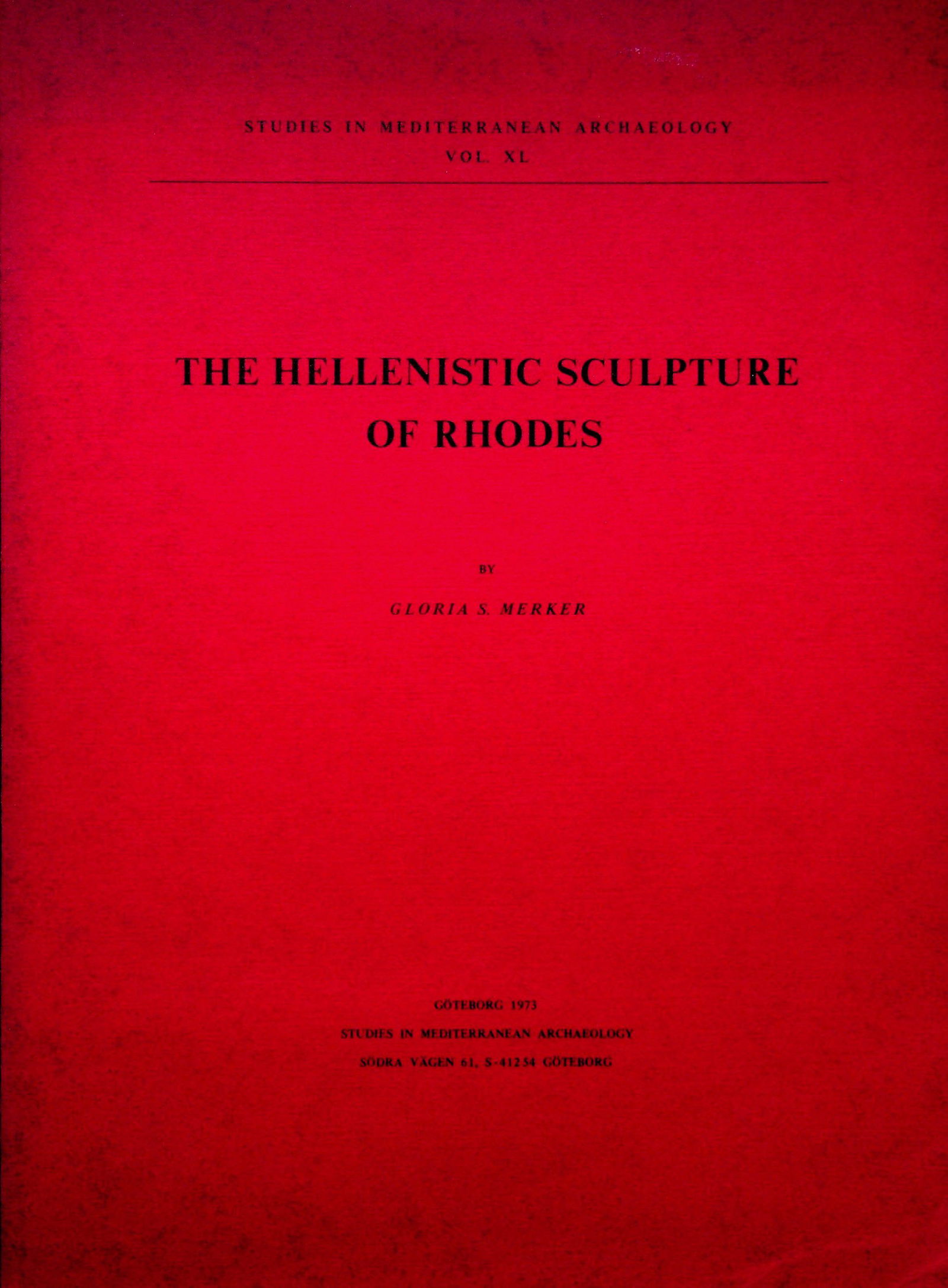 Studies in Mediterranean Archaeology, Vol. 40 (1 of 1)