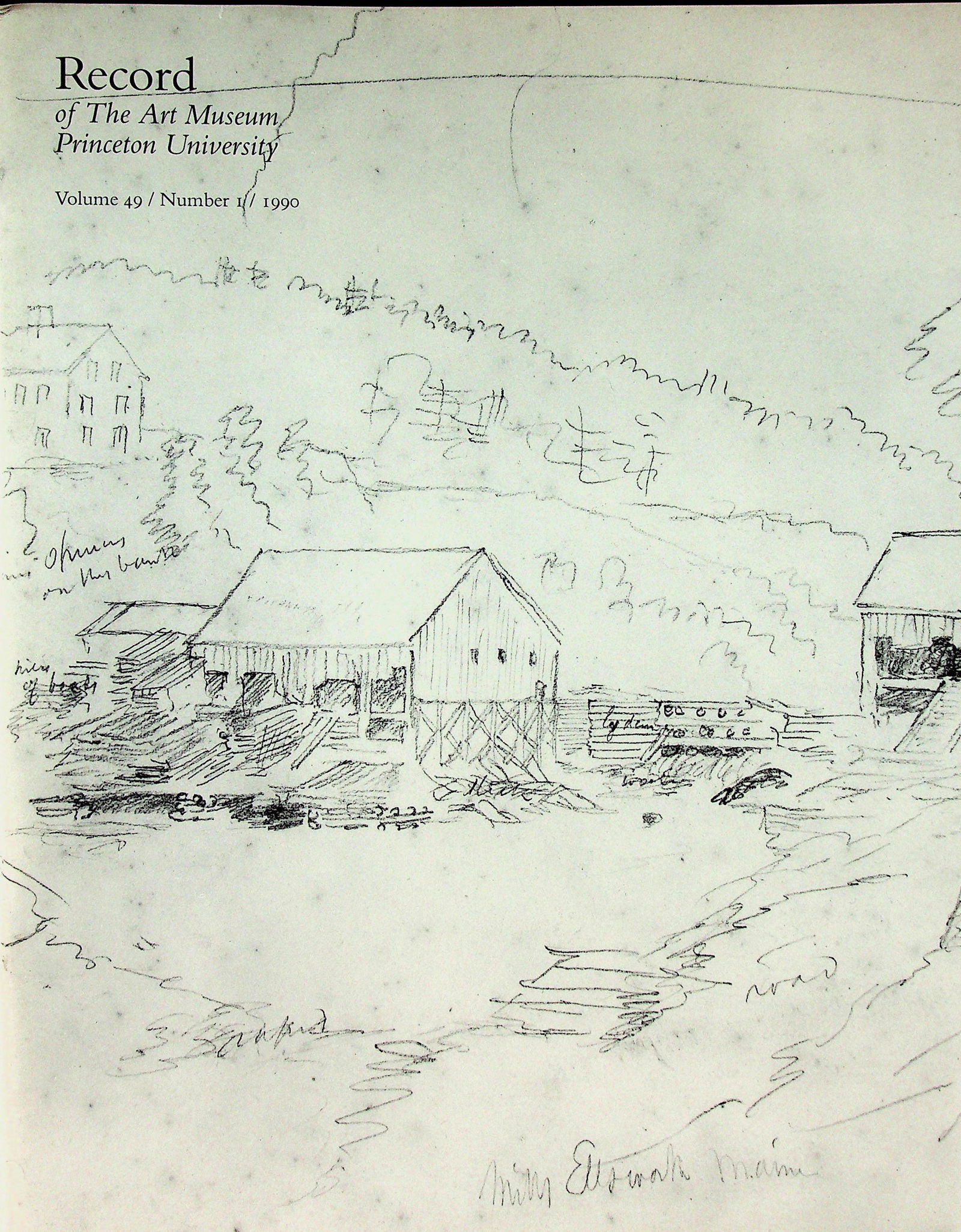 Art Museum, Princeton Univ. Record 1990, Vol. 49, #1 (1 of 1)