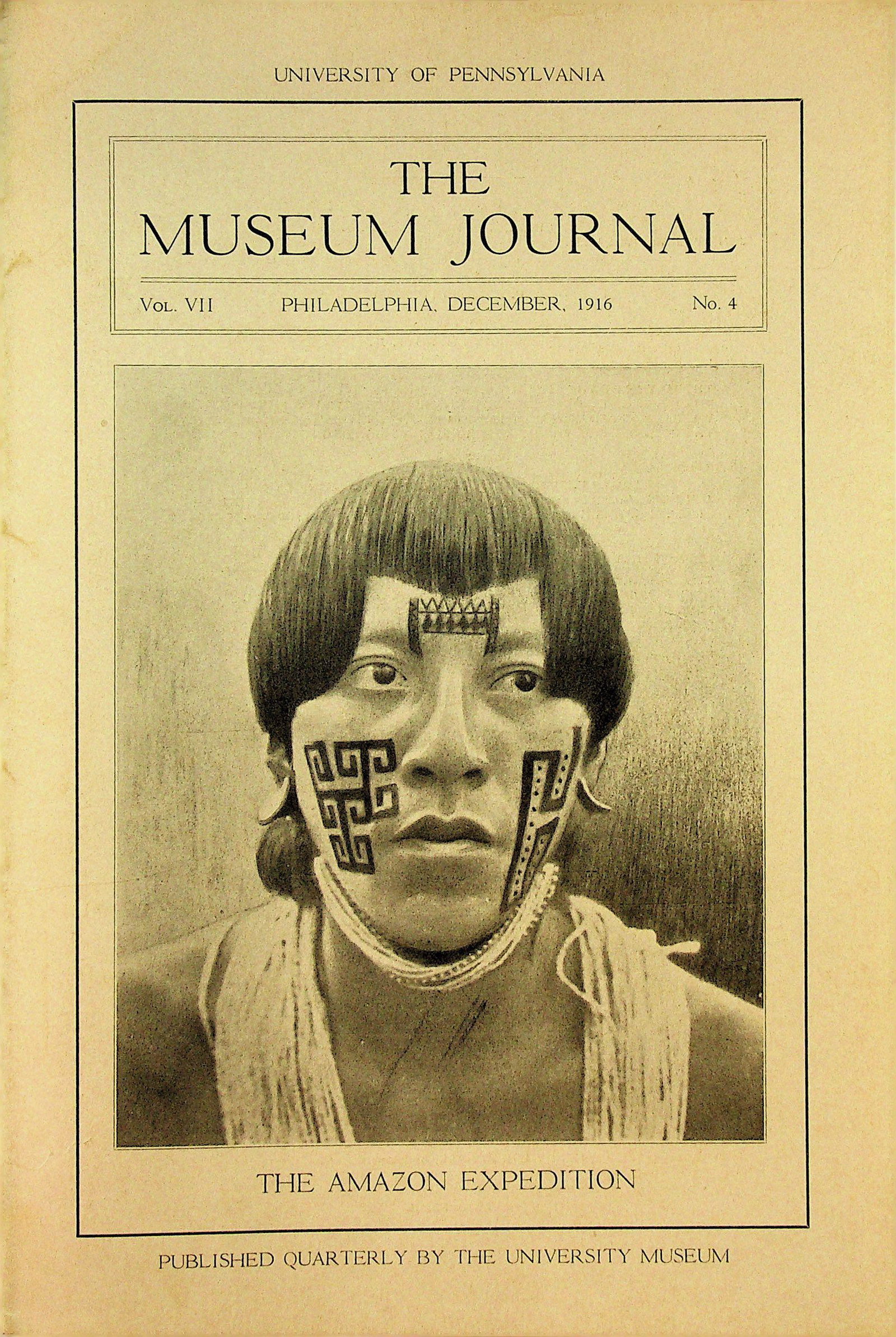 The Museum Journal - 1916, Vol. VII, No. 4: The Museum Journal - 1916, Vol. VII, No. 4 Philadelphia, University of Pennsylvania CHF 20 / 40 EUR 18 / 36