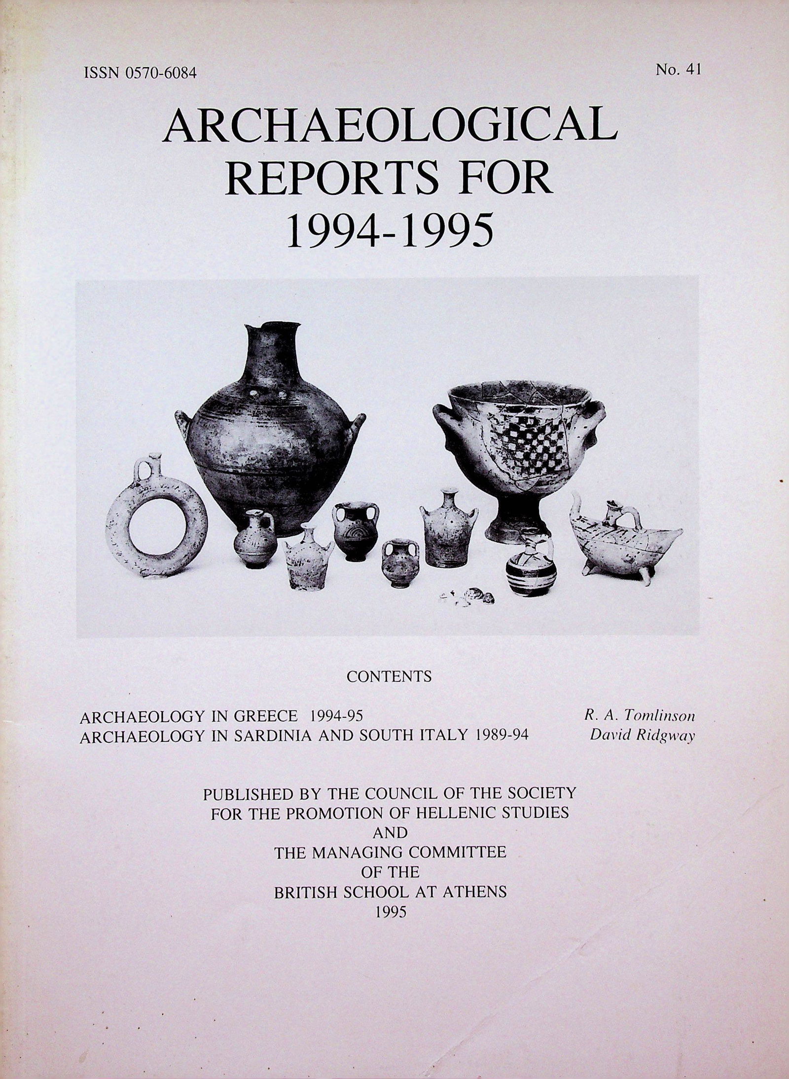 Archaeological Reports for 1994-95, No. 41 (1 of 1)