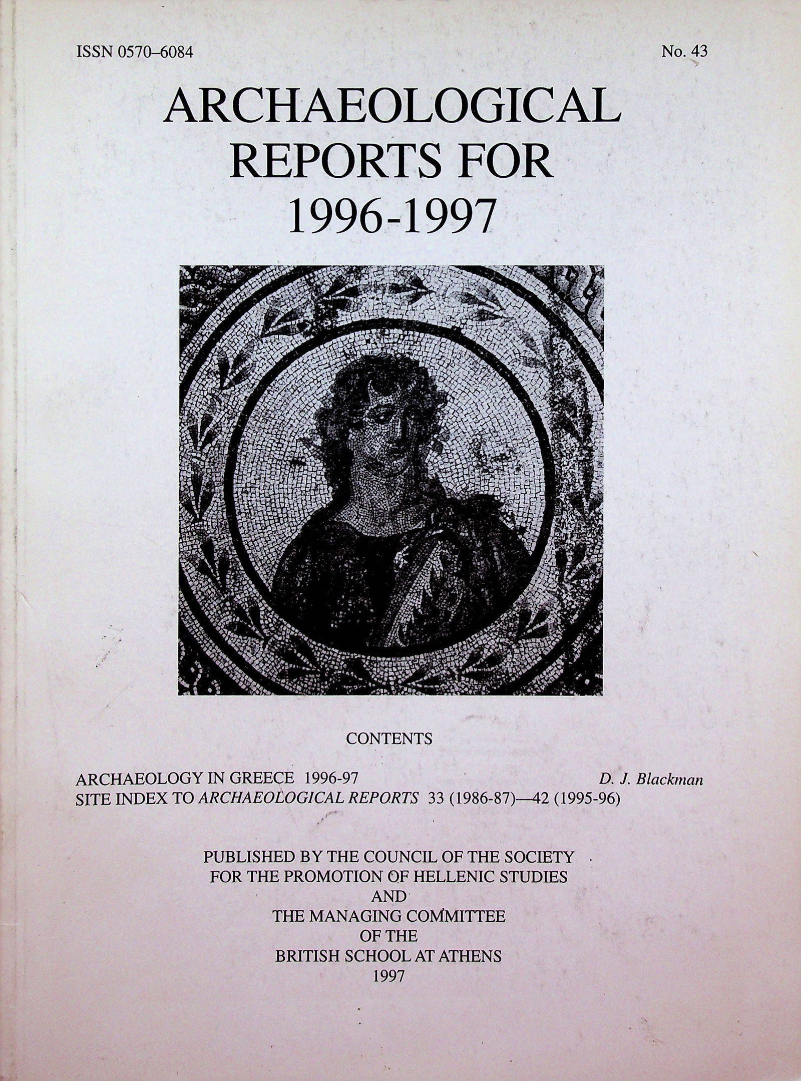 Archaeological Reports for 1996-97, No. 43 (1 of 1)