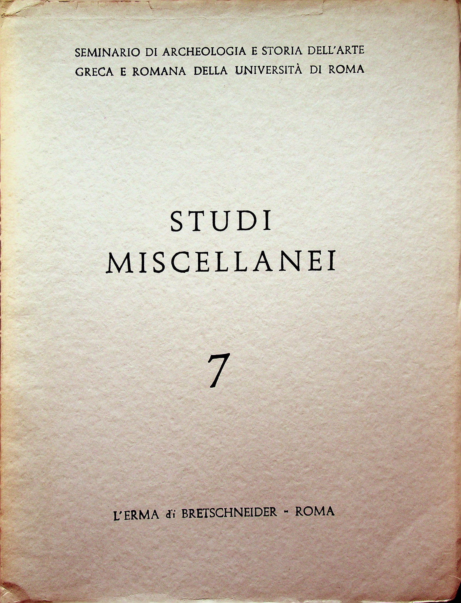 Studi Miscellanei 7 (1 of 1)