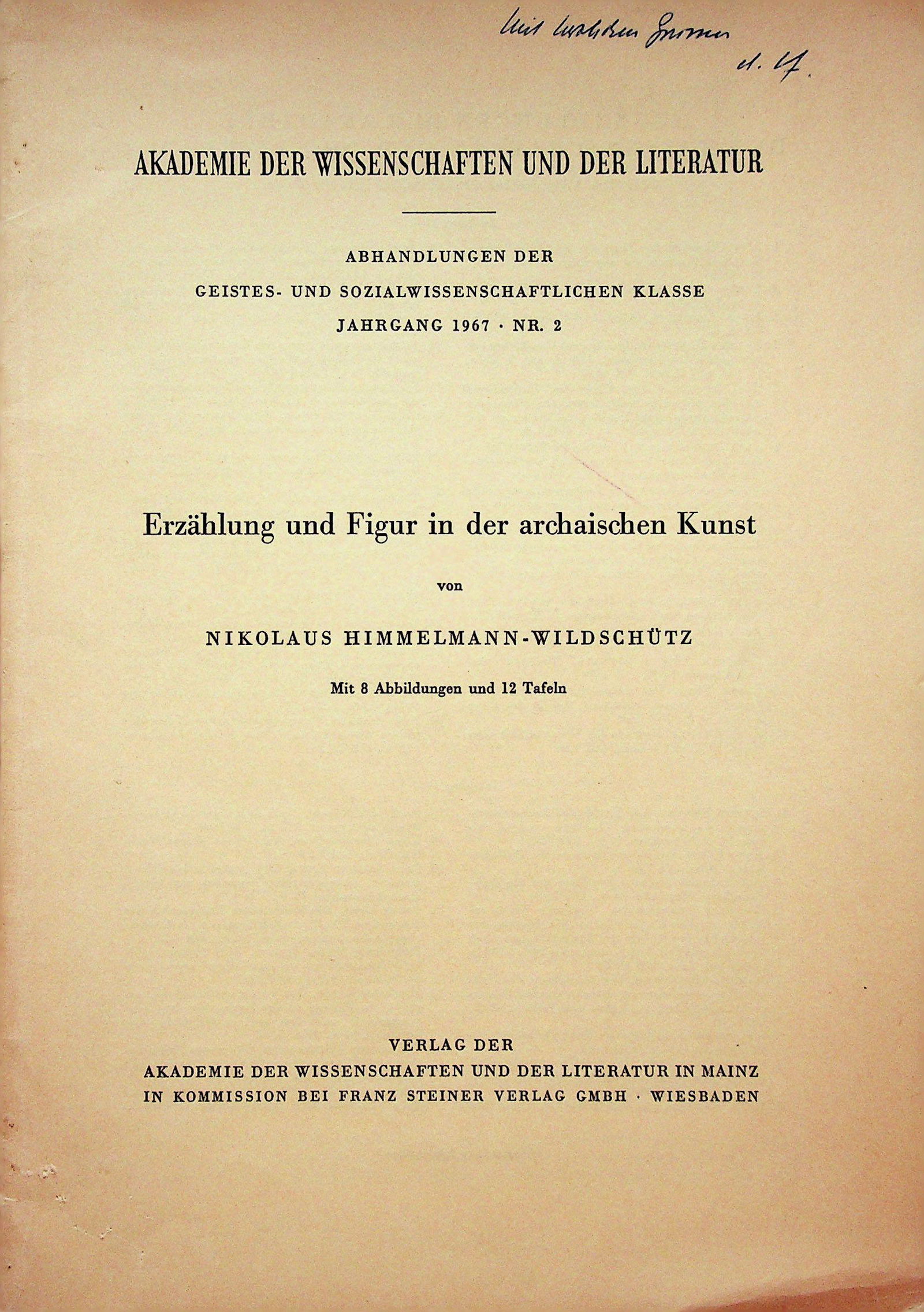 Erzählung und Figur in der archaischen Kunst (1 of 1)