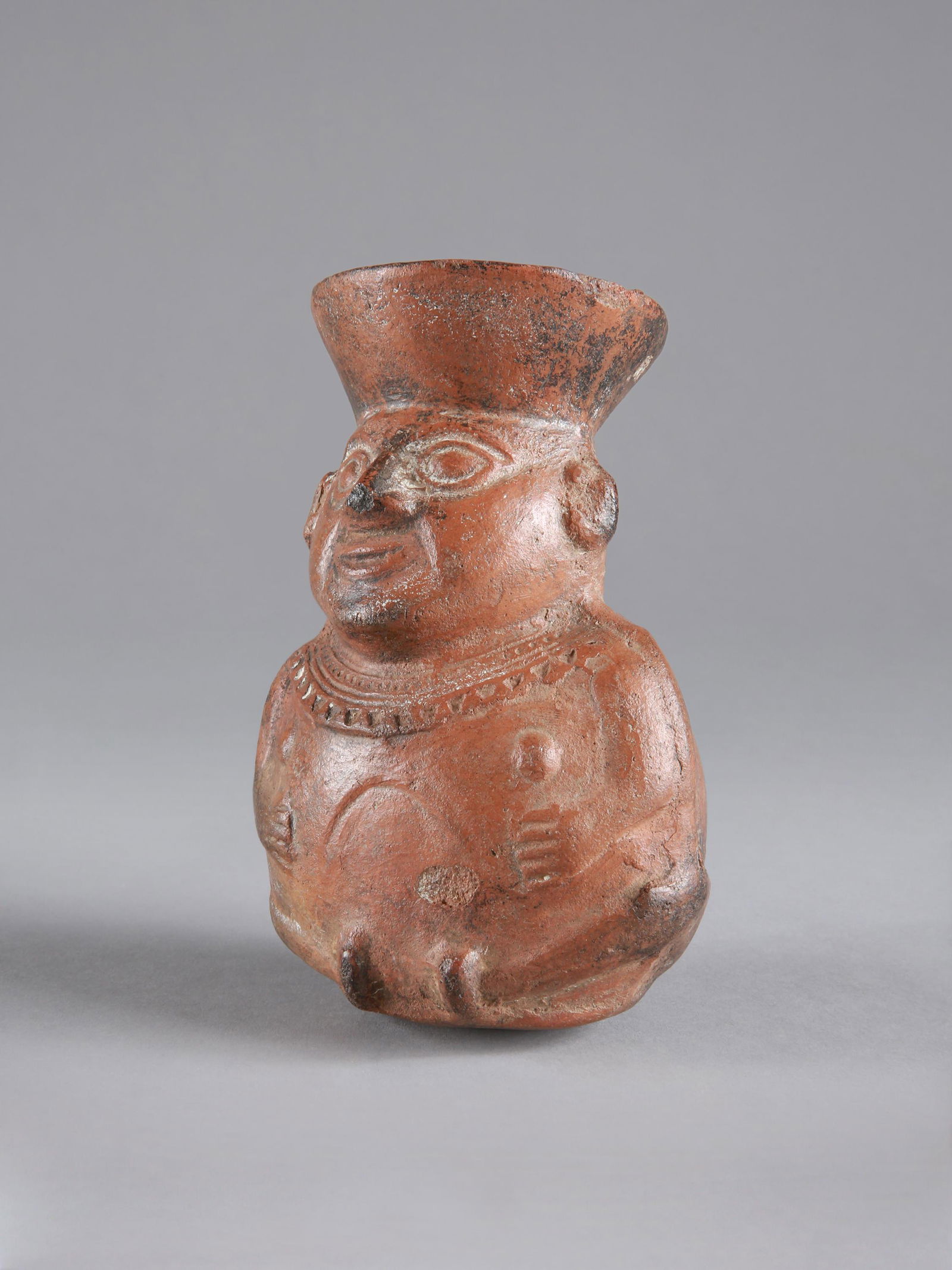 A Mochica Vessel, sitting Figure (1 of 11)