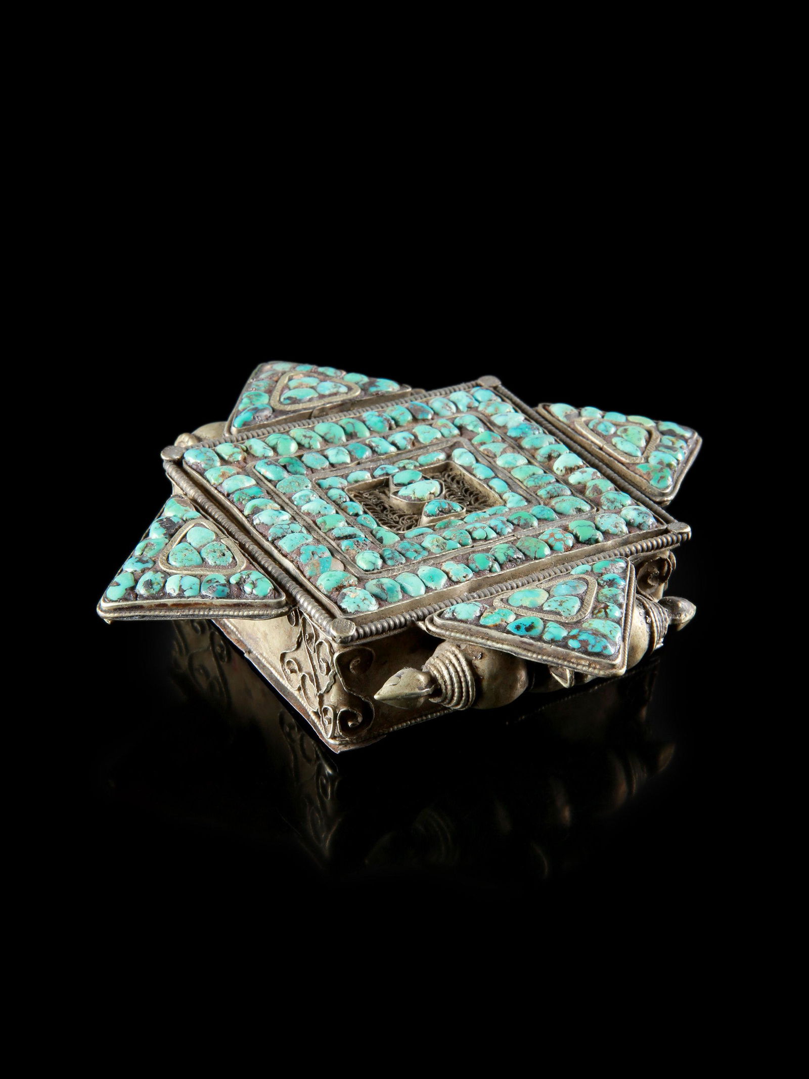 A Tibetan Reliquary Container, "gau" (1 of 5)