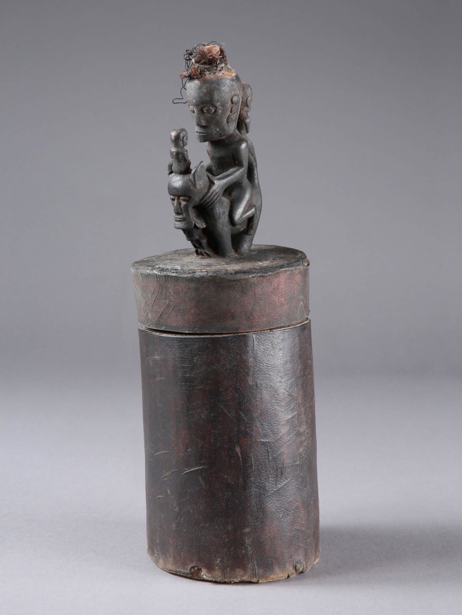 A Batak Medicine Container with Figural Lid (1 of 12)