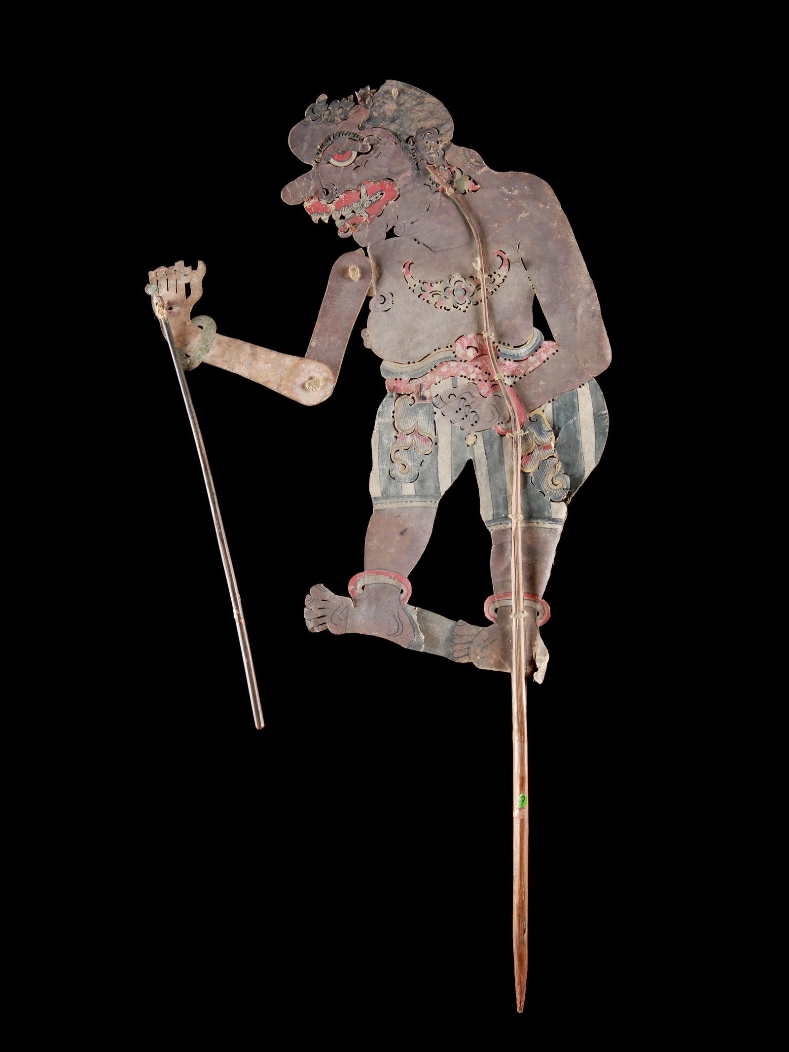 An Indonesian Shadow Puppetry Figure, "wayang kulit" (1 of 3)