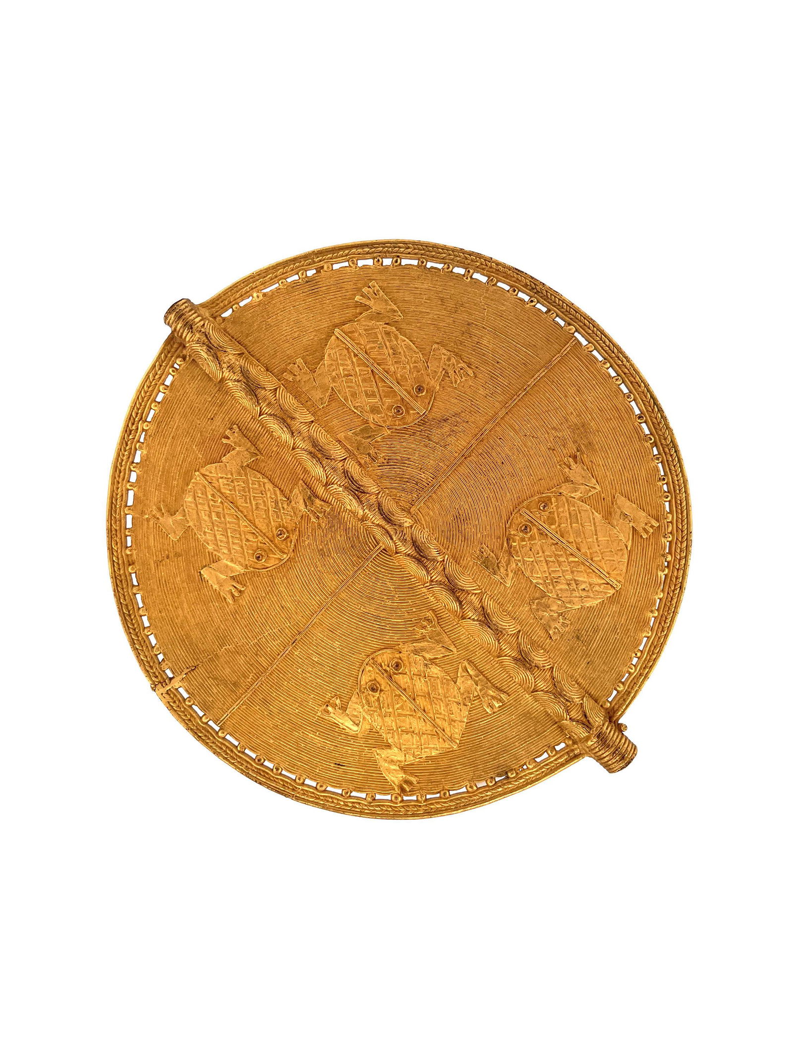 An Akan Jewelery Piece, Disk (1 of 4)