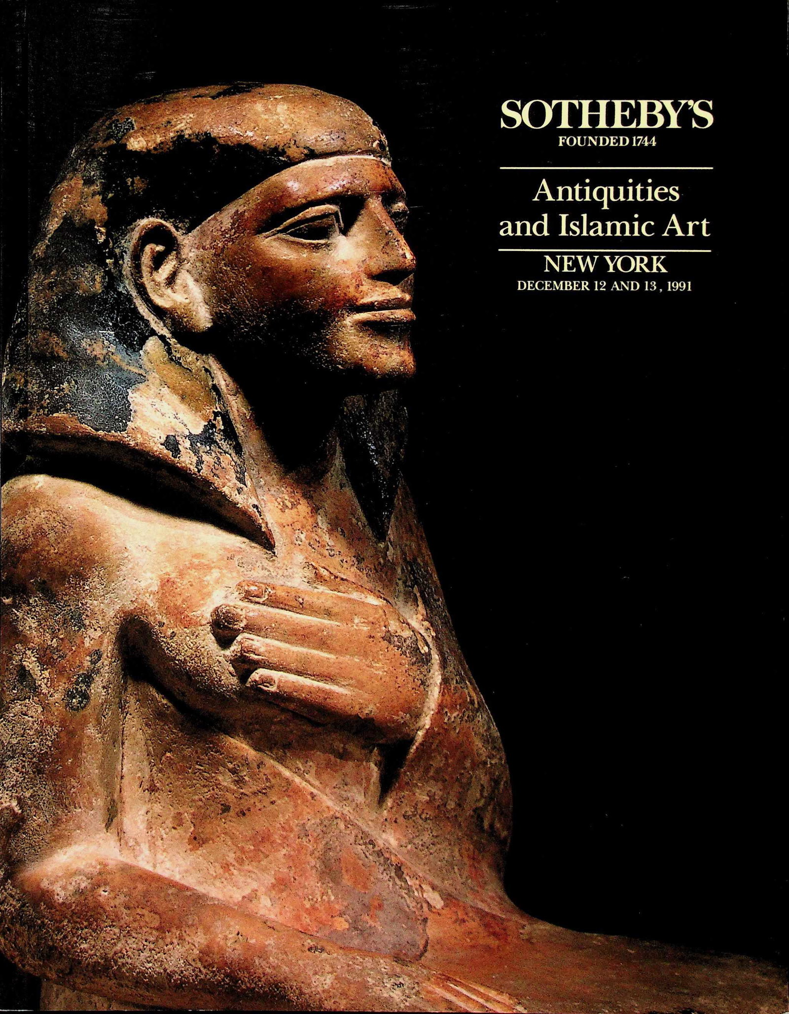 Sotheby's: Sotheby's Antiquities and Islamic Art NEW YORK DECEMBER 12 AND 13. 1991. CHF 20 / 40 EUR 20 / 40