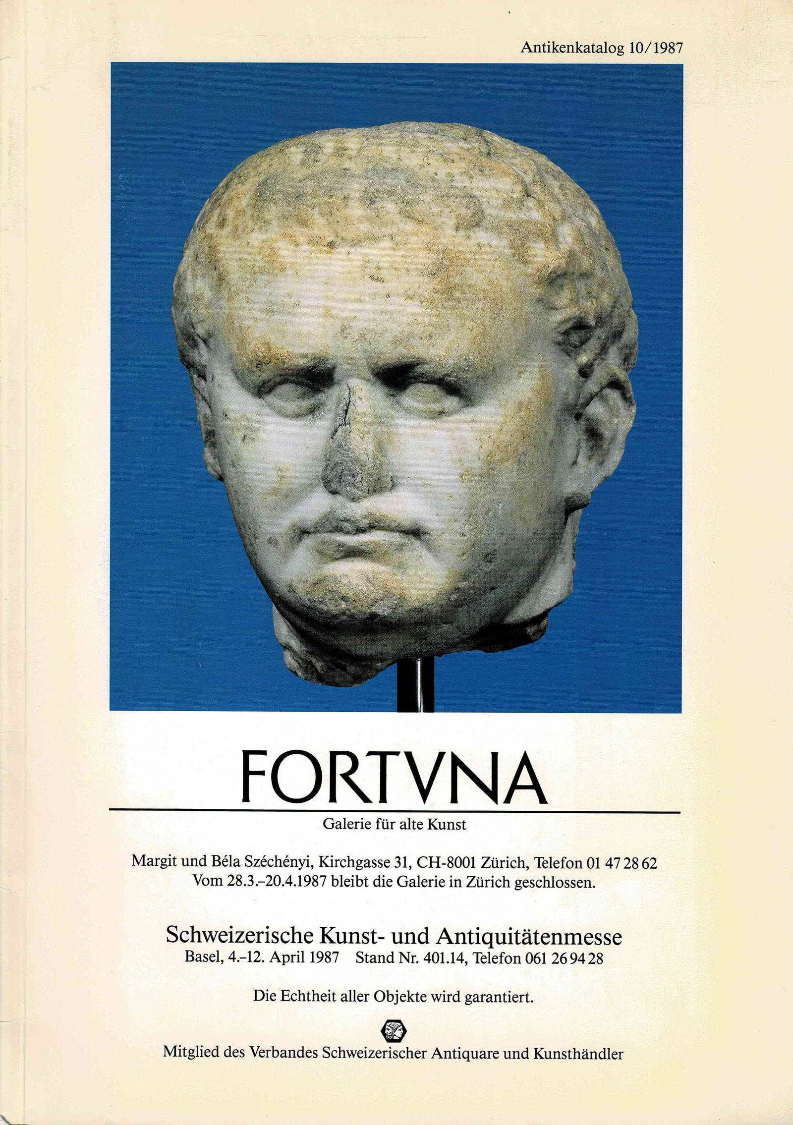 FORTUNA 10/1987: FORTUNA 10/1987 1987. Fortuna Fine Arts Ltd, New York. CHF 20 / 40 EUR 20 / 40