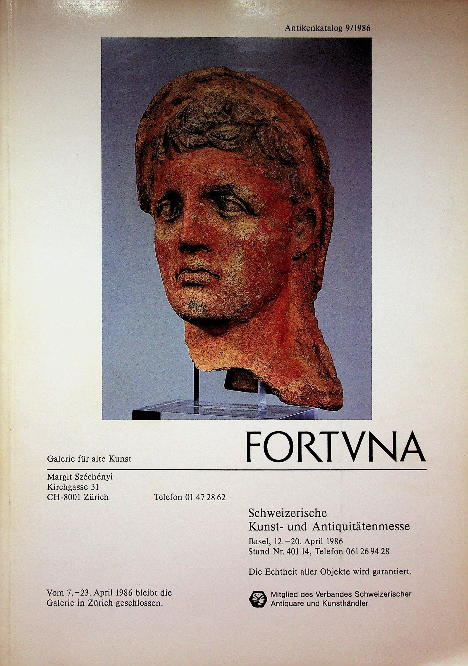 FORTUNA 9/1986: FORTUNA 9/1986 1987. Fortuna Fine Arts Ltd, New York. CHF 20 / 40 EUR 20 / 40