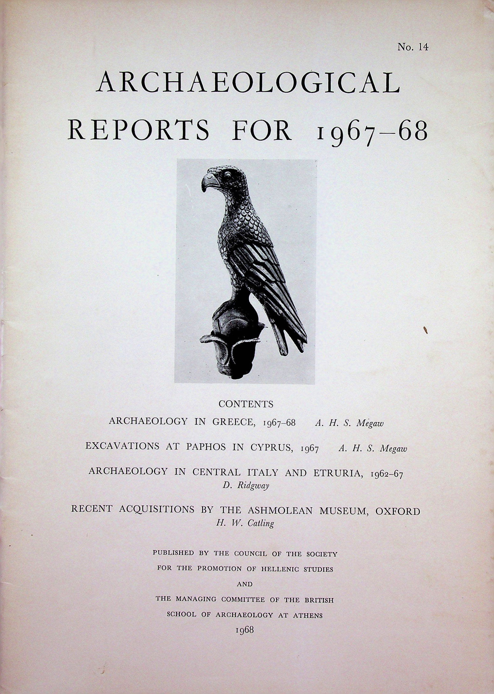 Archaeological Reports for 1967-68, No. 14 (1 of 1)