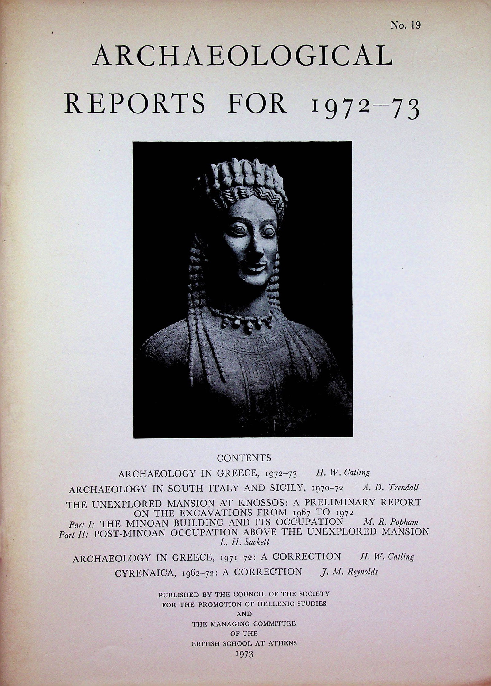 Archaeological Reports for 1972-73, No. 19 (1 of 1)