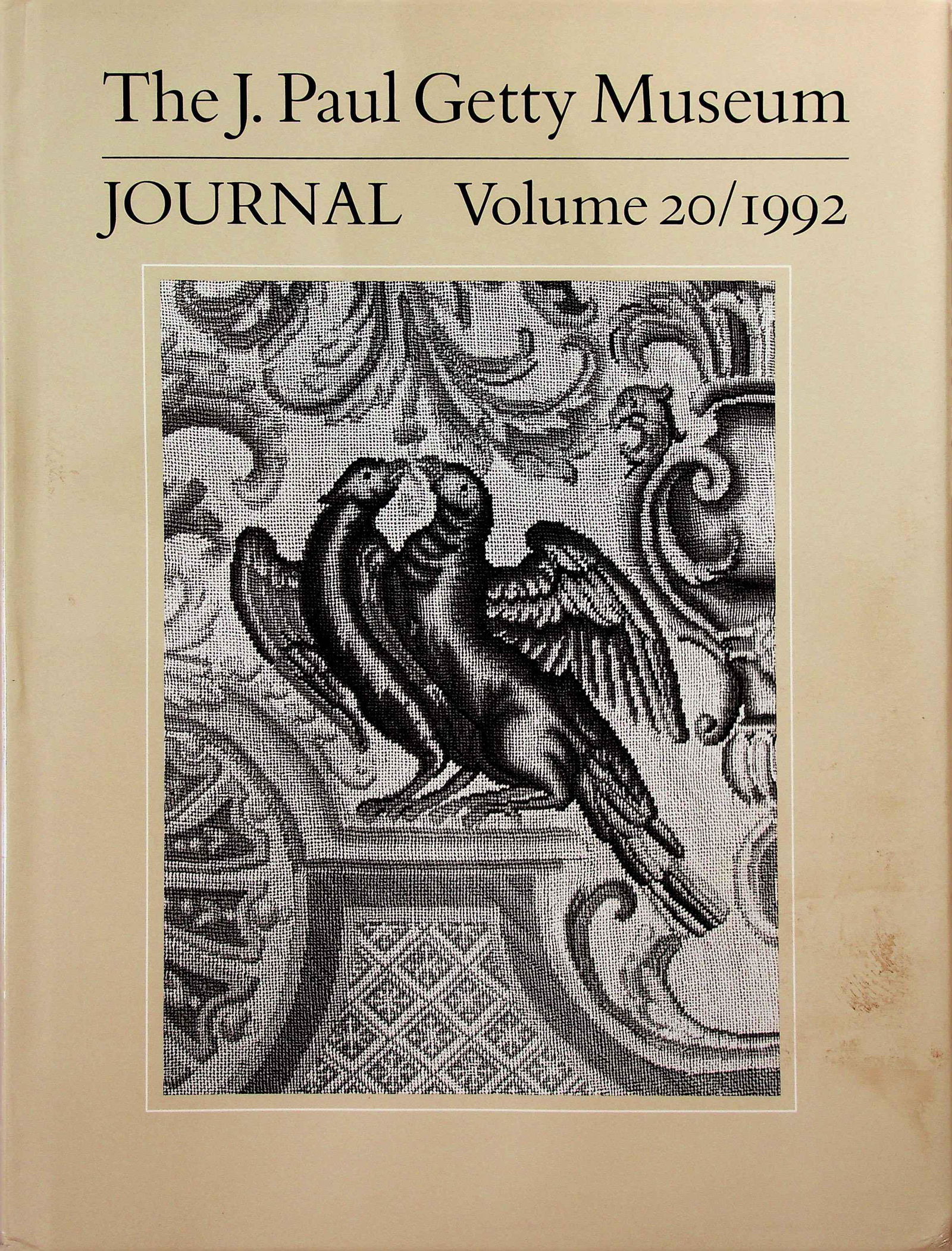 The J. Paul Getty Museum journal Volume 20/1992 (1 of 1)