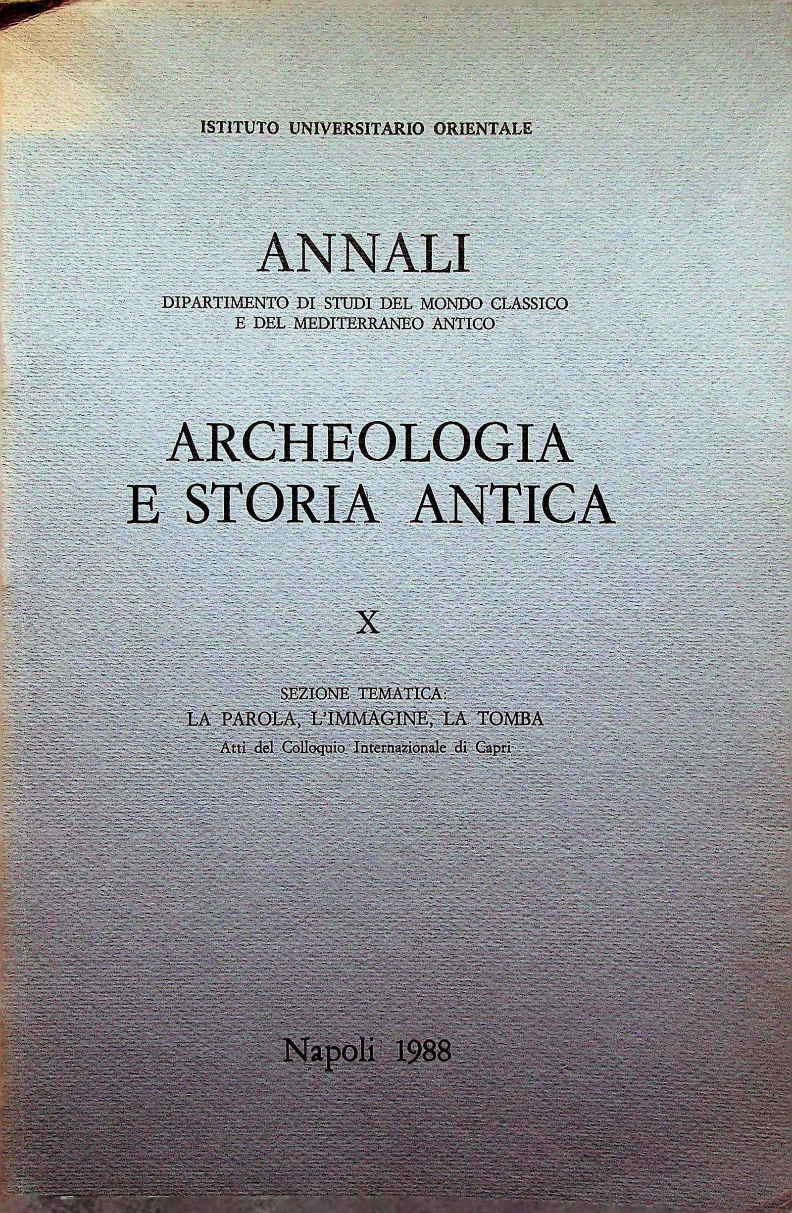 ARCHEOLOGIA E STORIA ANTICA (1 of 1)