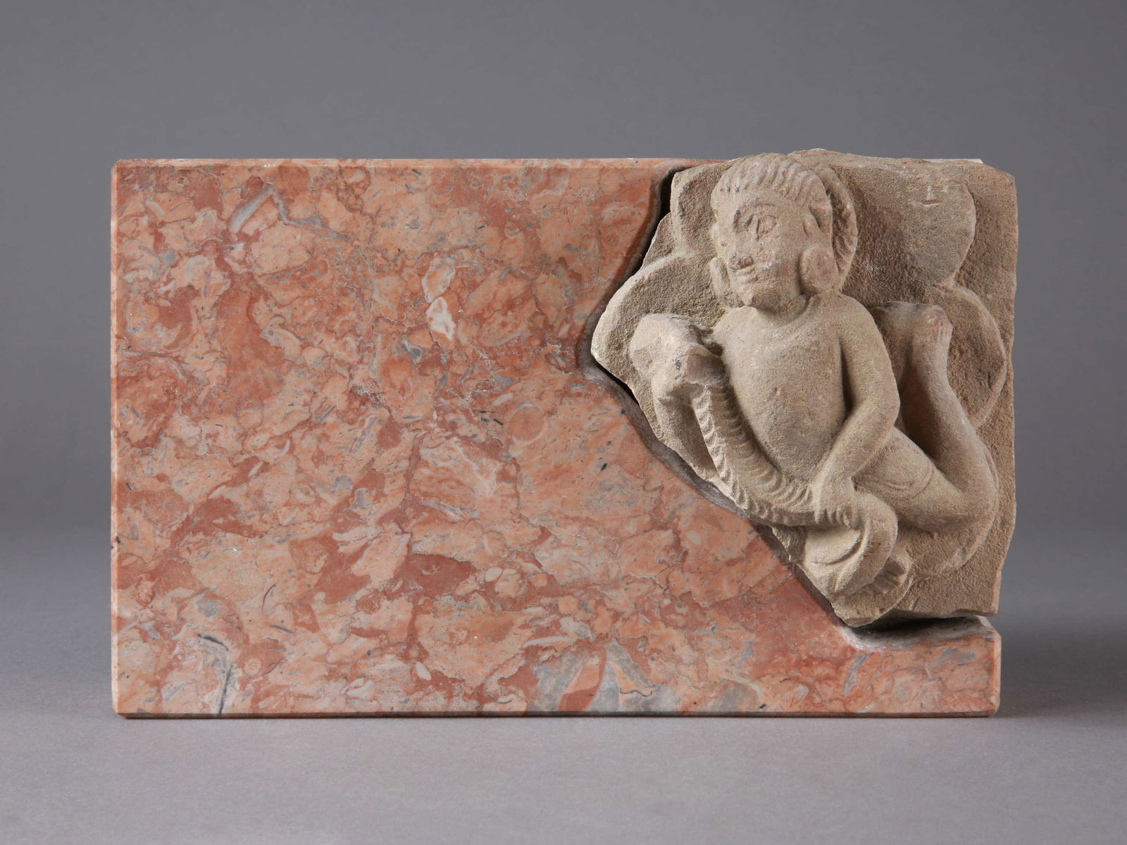An Indian Fragment of Figural Stone Relief (1 of 9)