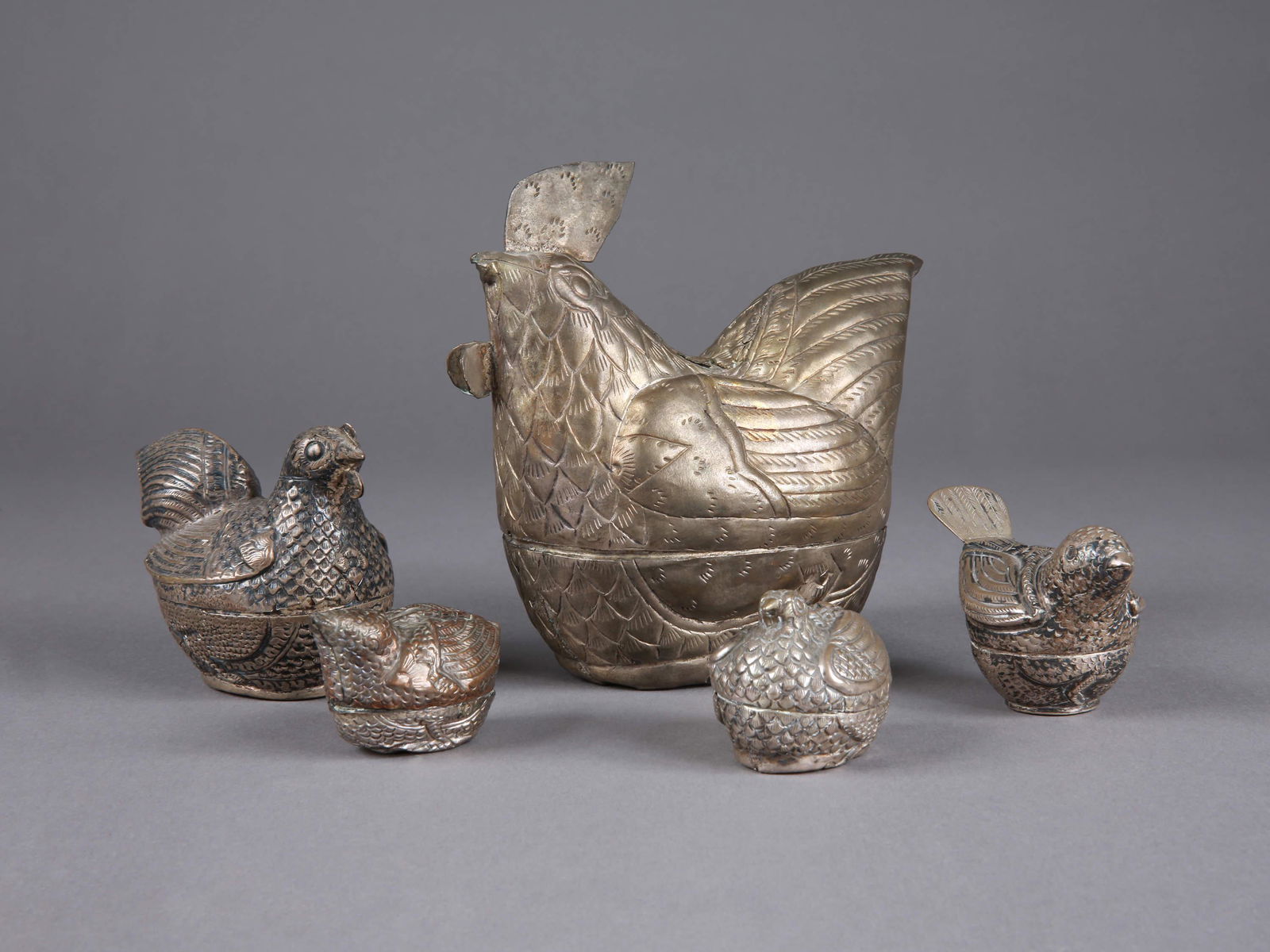 5 Cambodian Betel Nut Containers (1 of 6)