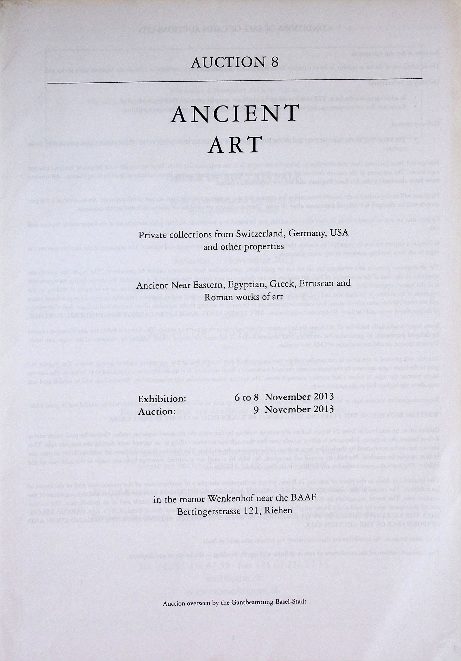 Cahn Auction 8. Ancient Art. 9 November 2013. (1 of 1)