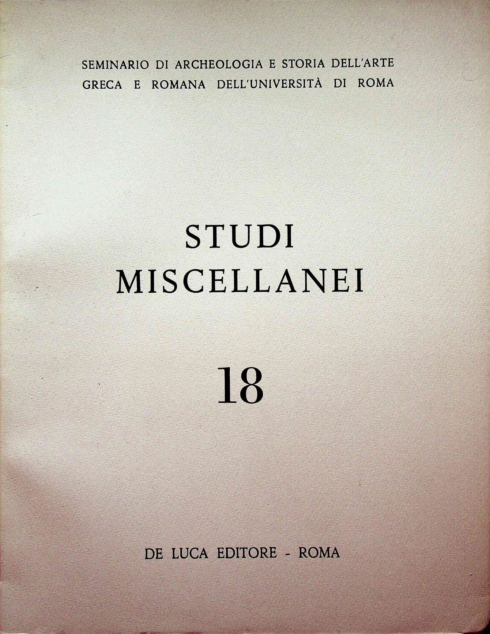 Studi Miscellanei 18 (1 of 1)