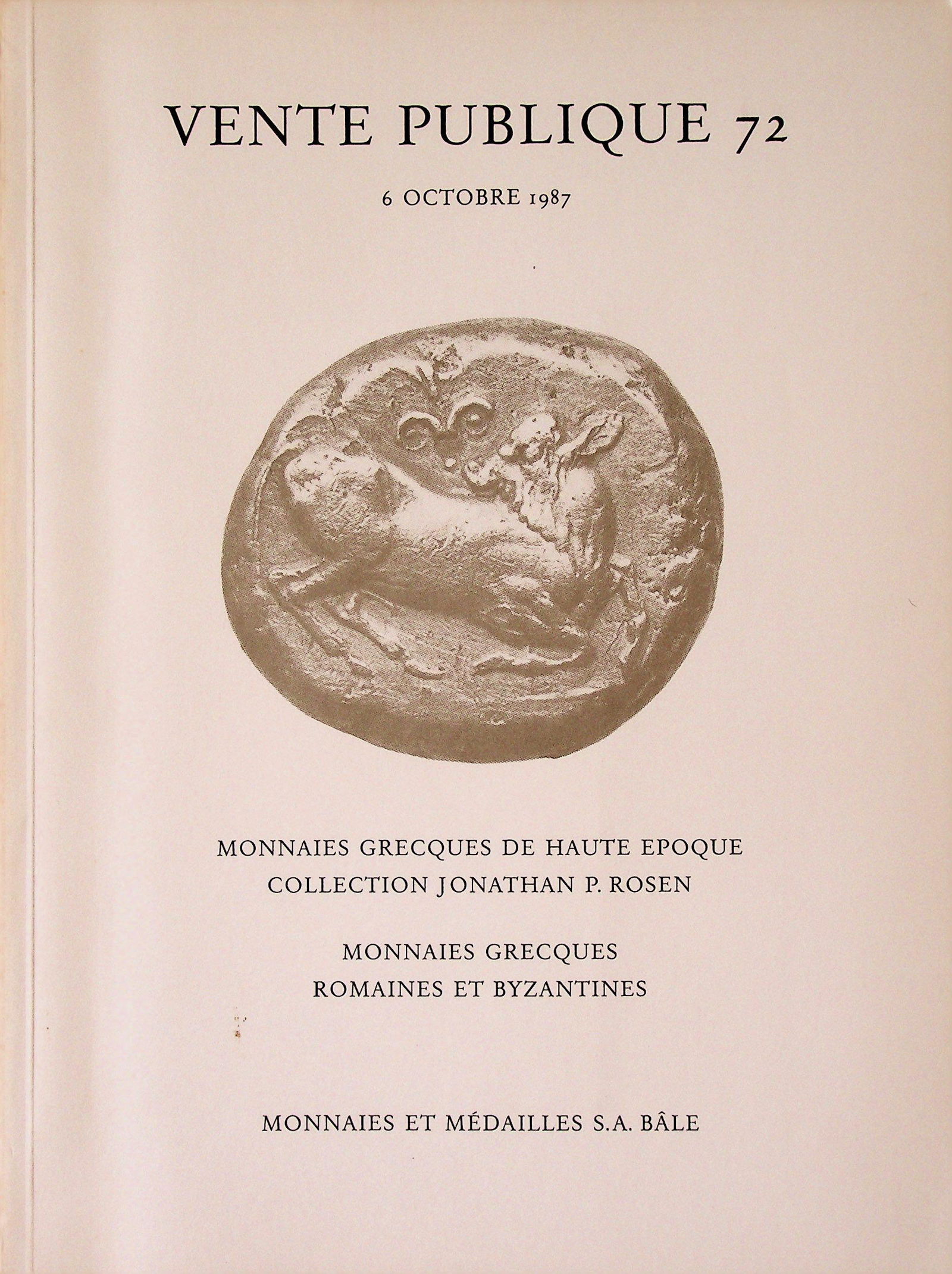 Monnaies et Médailles Bâle - 1987/10/06 (1 of 1)