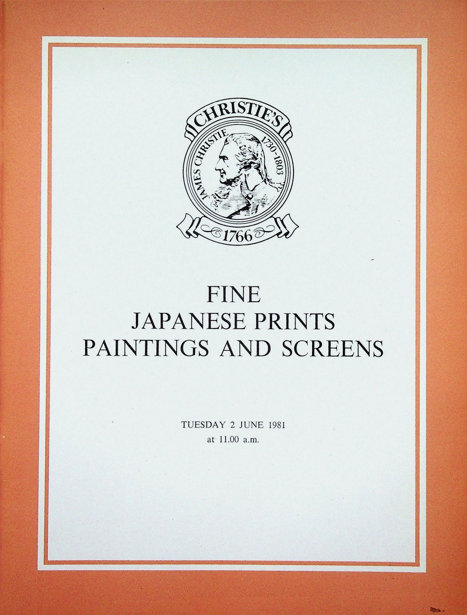 CHRISTIE'S JUNE 1981 / FINE JAPANESE PRINTS (1 of 1)