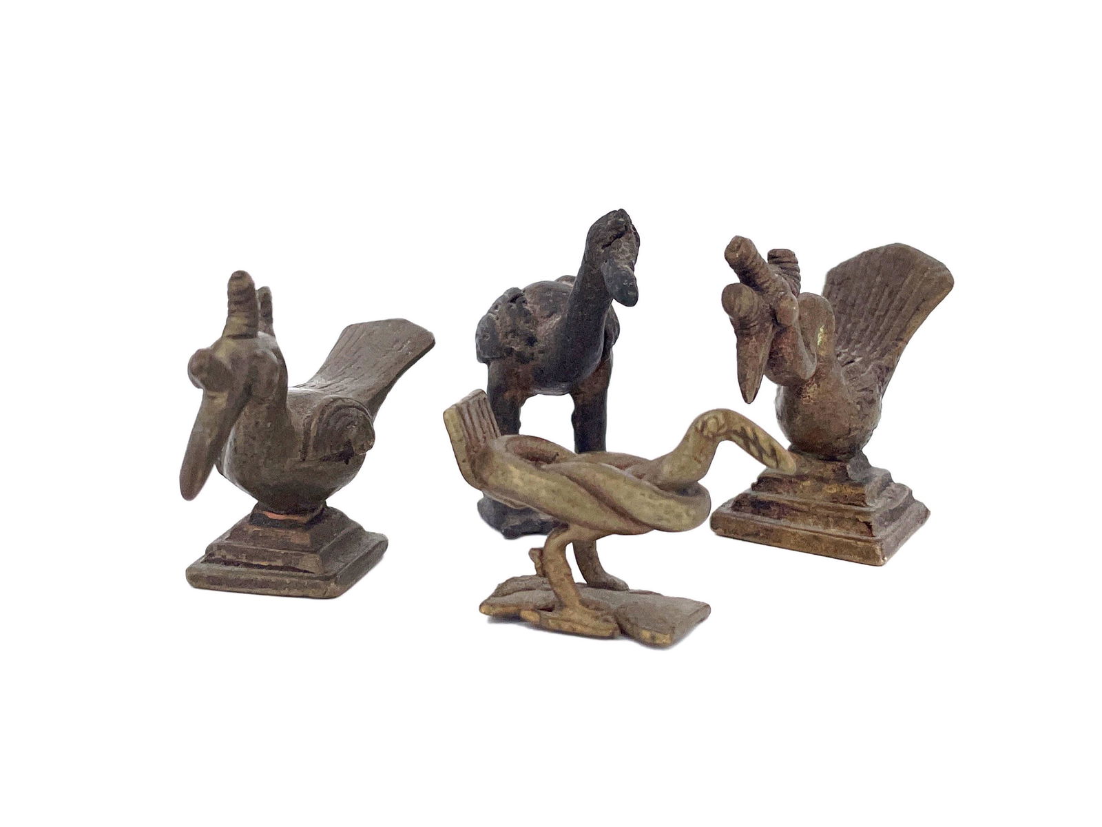 4 Asante Gold Weights, Birds (1 of 6)