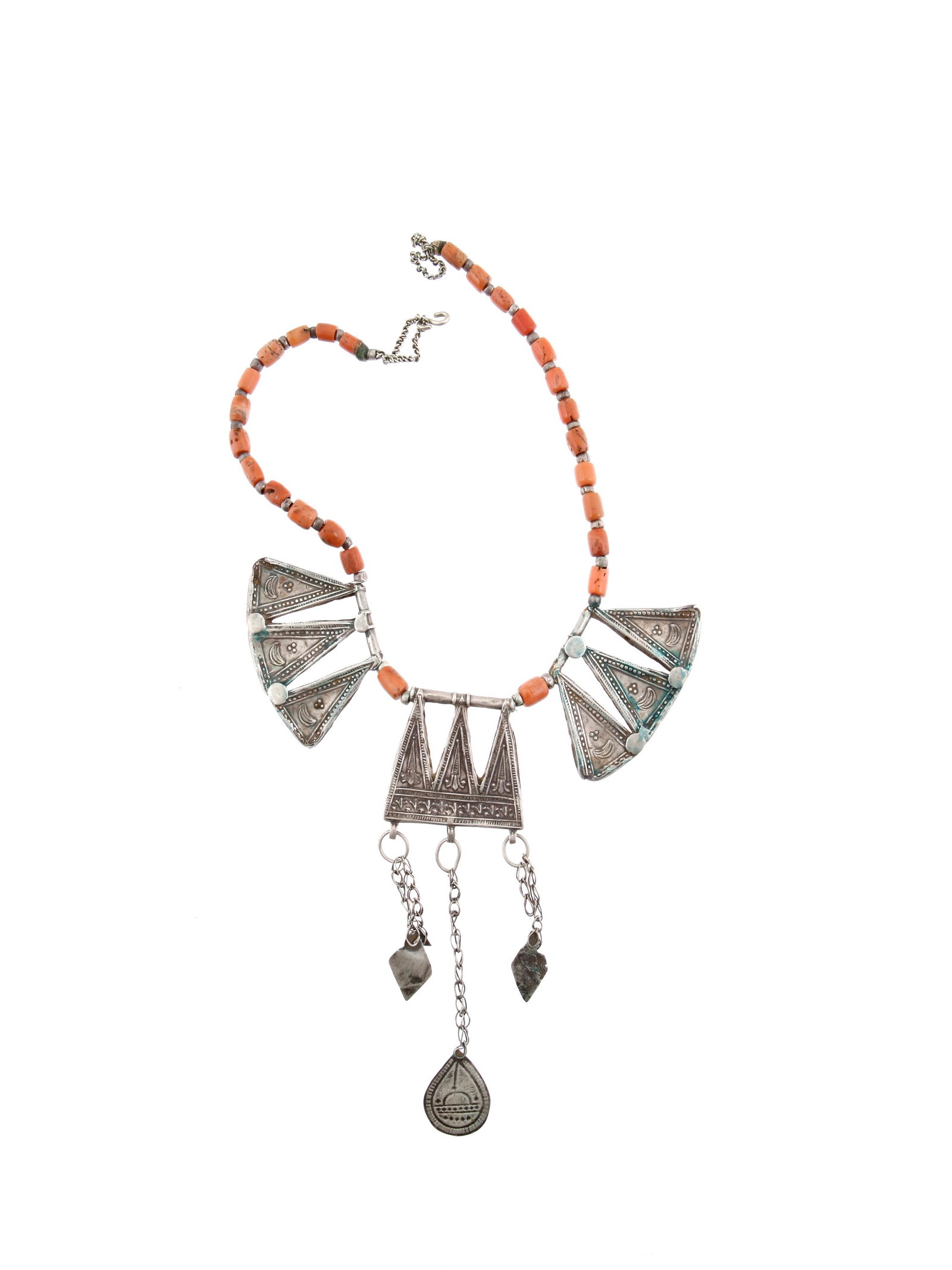 A Berber Necklace with three Pendants (1 of 4)