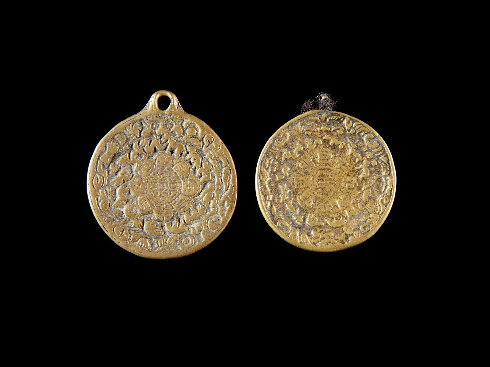 2 Amulets ("melong") with Calendar ("zla-to") (1 of 4)