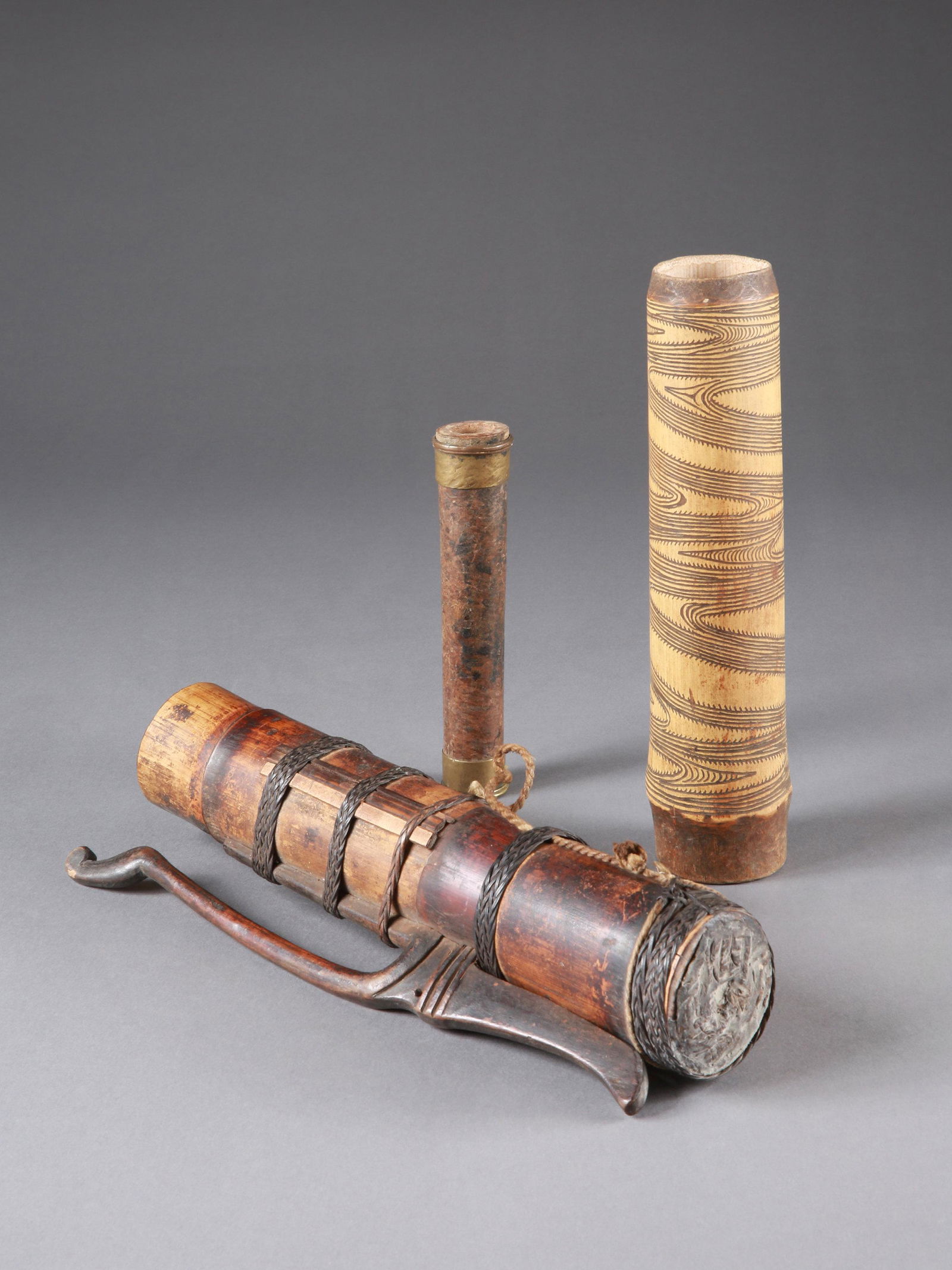 A Dayak Lime Container and a Dart Quiver, "tolor" (1 of 4)