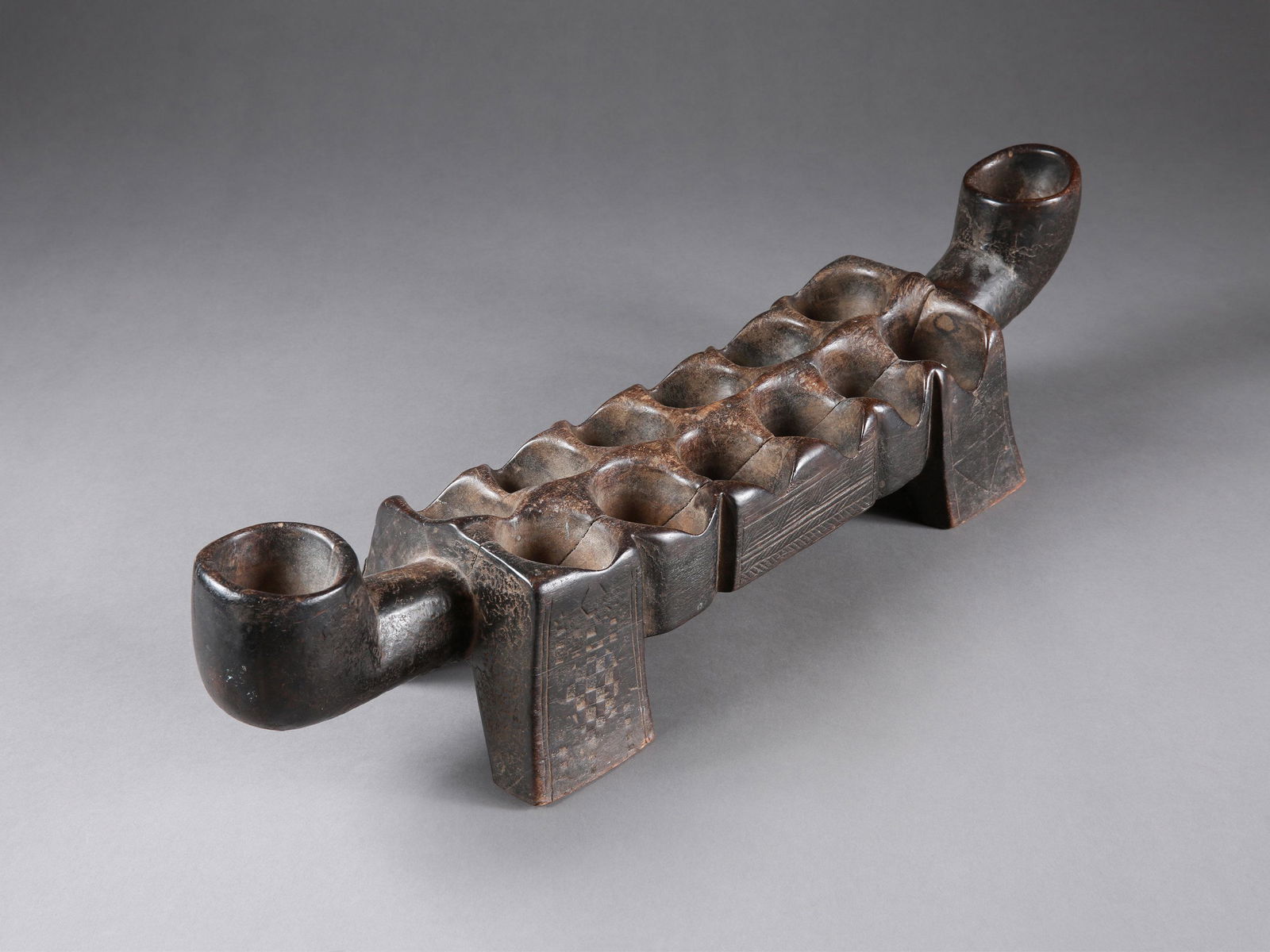 A Dan Oware-Gameboard, "awale" (1 of 13)