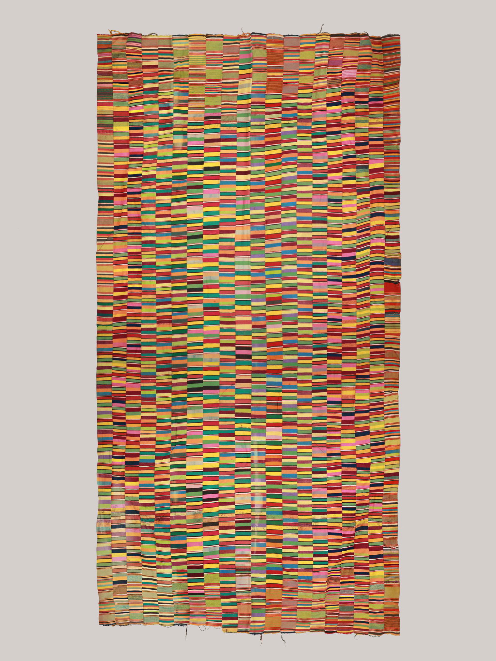 An Ewe-Adangbe Man's Cloth, "kente" (1 of 4)