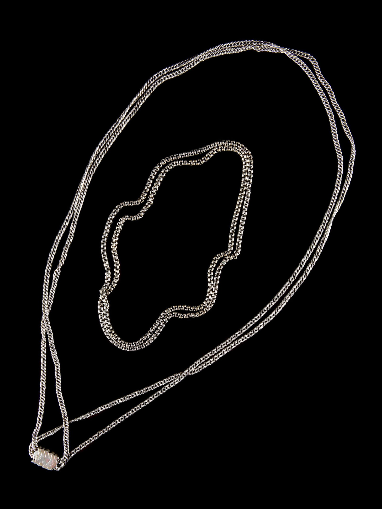 2 Indian Silver Necklaces (1 of 4)