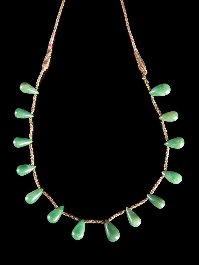A Chinese Jade Beads Necklace (1 of 4)