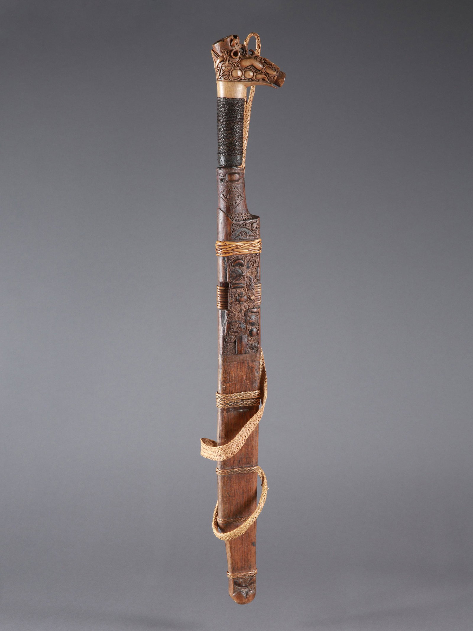 A Dayak Sword with Sheath, "mandau" (1 of 8)