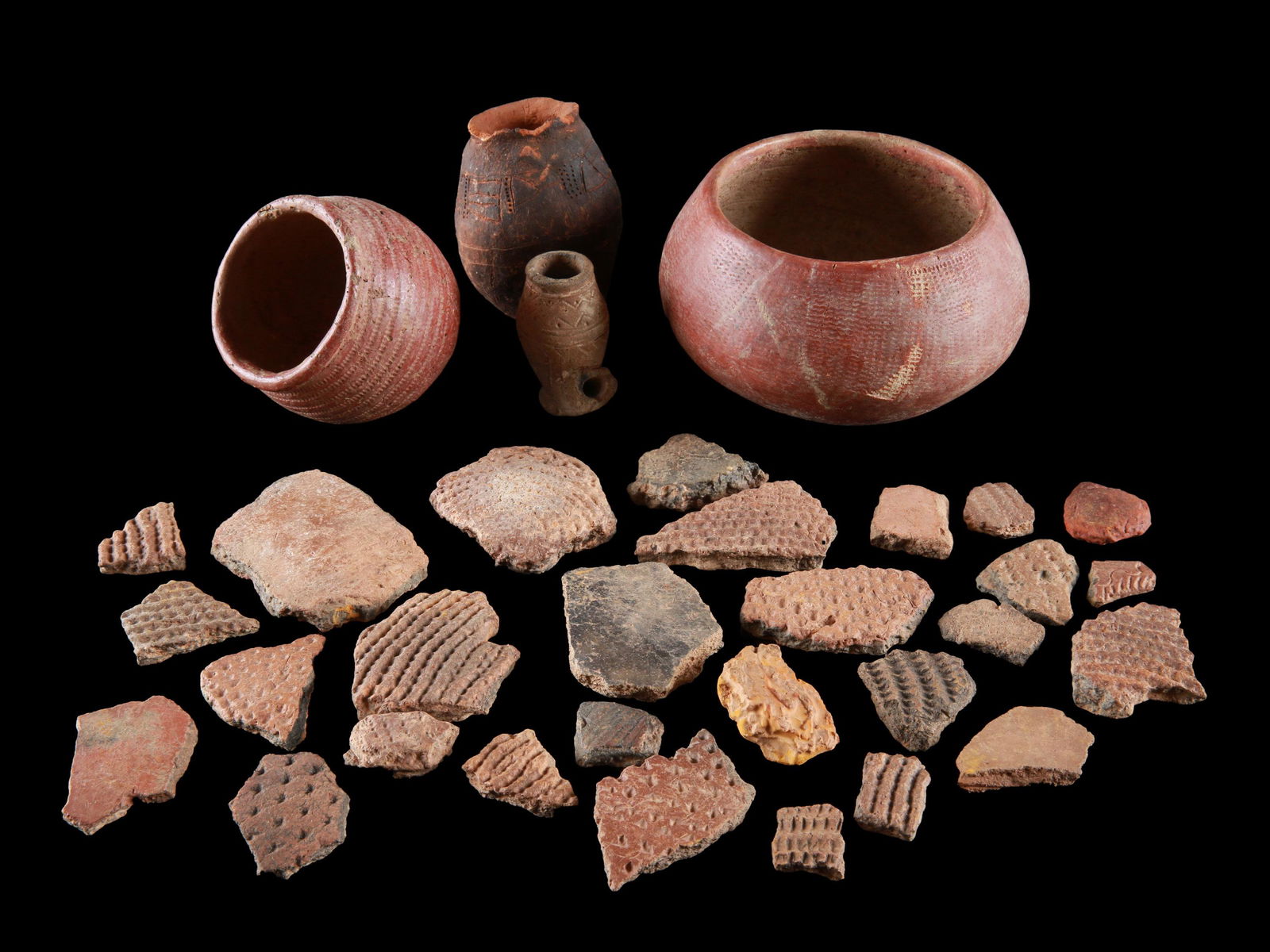 27 Pottery Fragments and 4 Vessels (1 of 5)