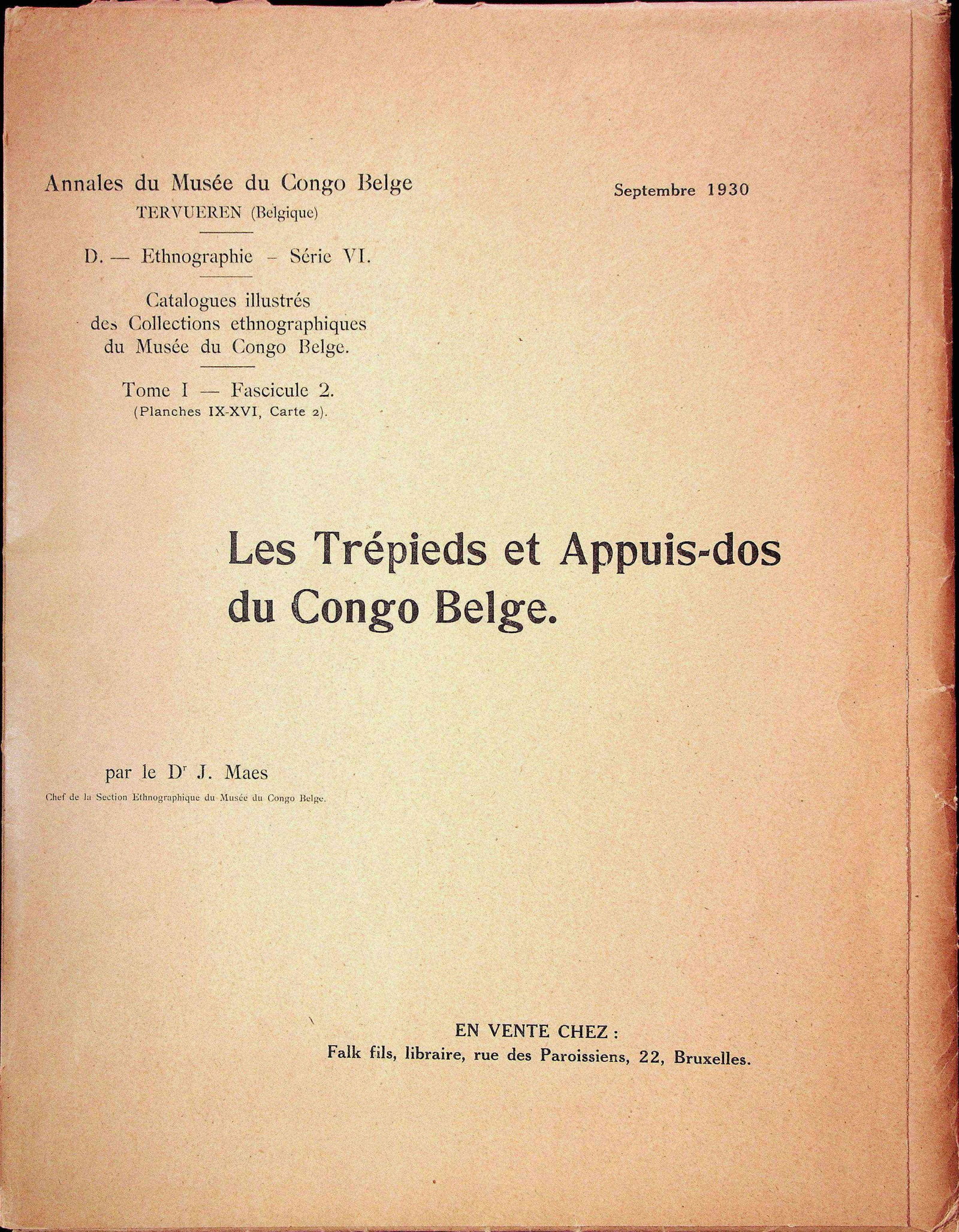 Les Trépieds et Appuis-dos du Congo Belge (1 of 7)