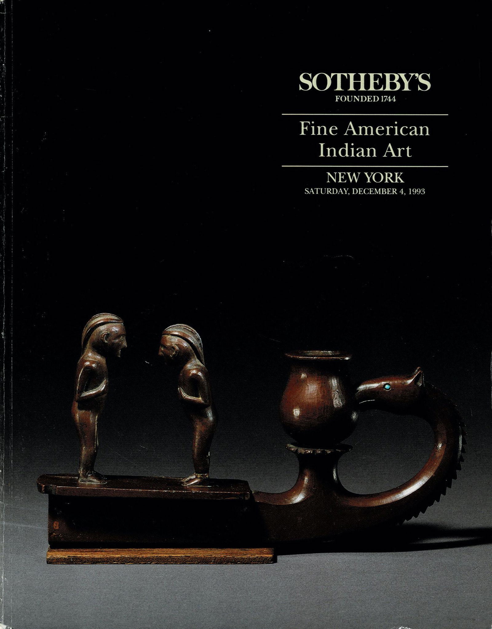 Sotheby's 1993, Fine American Indian Art (1 of 1)