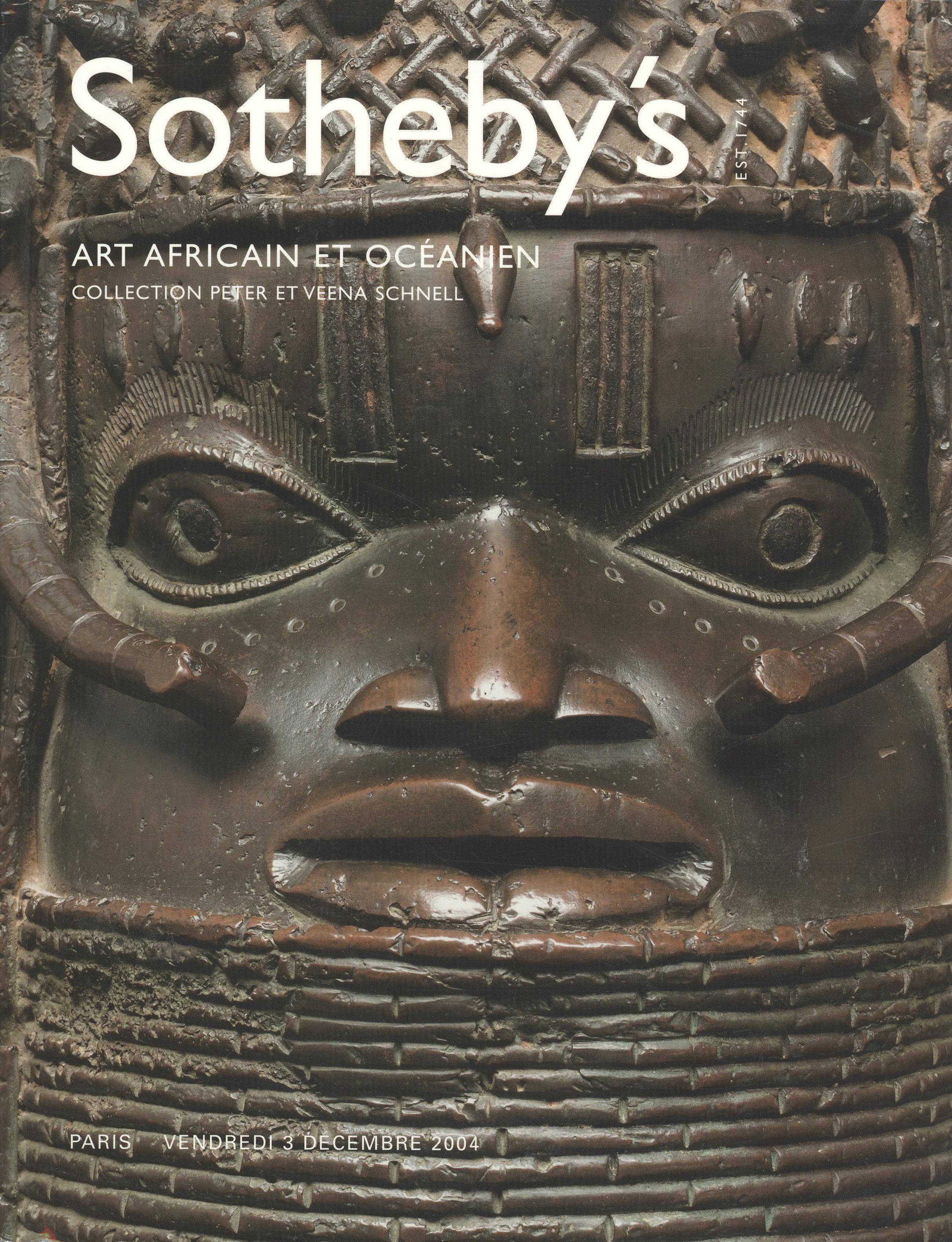 Sotheby's 2004, Art Africain et Océanien: Sotheby's 2004, Art Africain et Océanien Sotheby's, Paris (03.12.2004) 401 g CHF 20 / 40