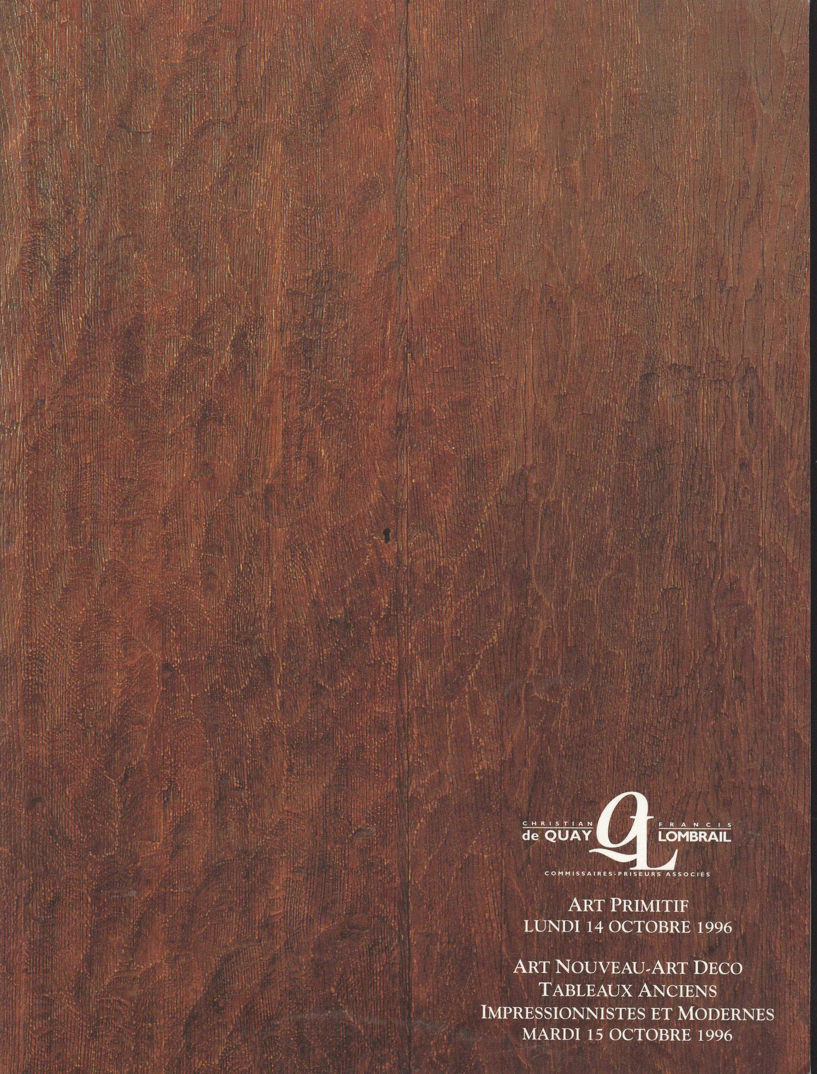 De Quay 1996, Art Primitif (1 of 1)