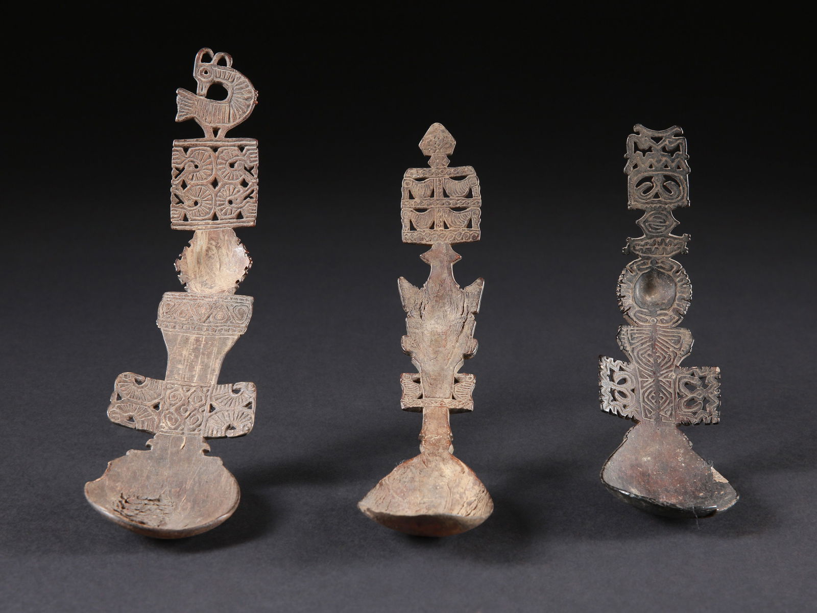 3 Timor Prestige Spoons, "sunu" (1 of 4)