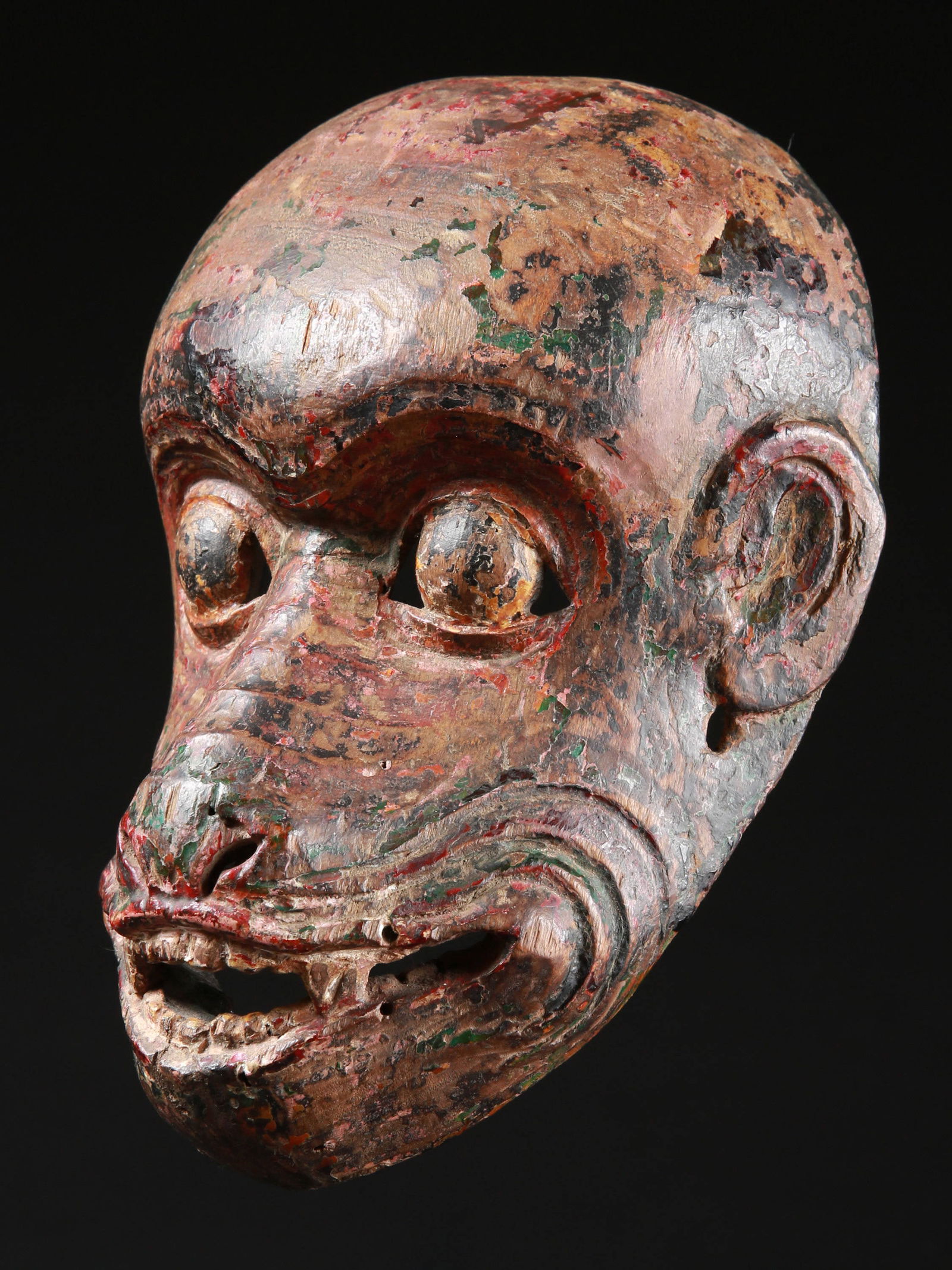 A Chinese Nuo Mask, "hou wang" (1 of 6)