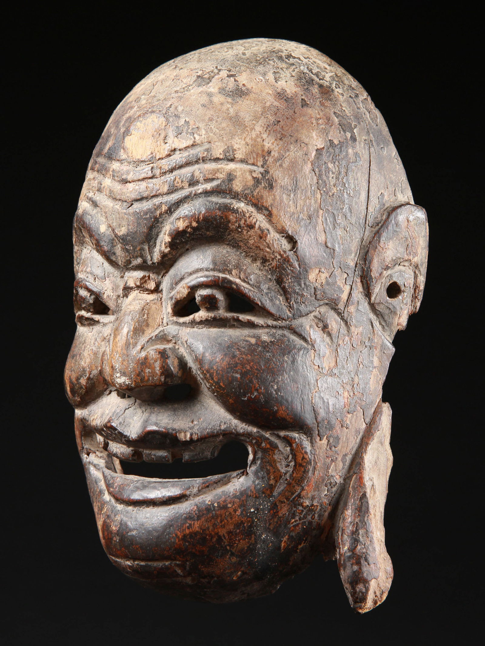 A Chinese Nuo Mask, "maitreya" (1 of 7)
