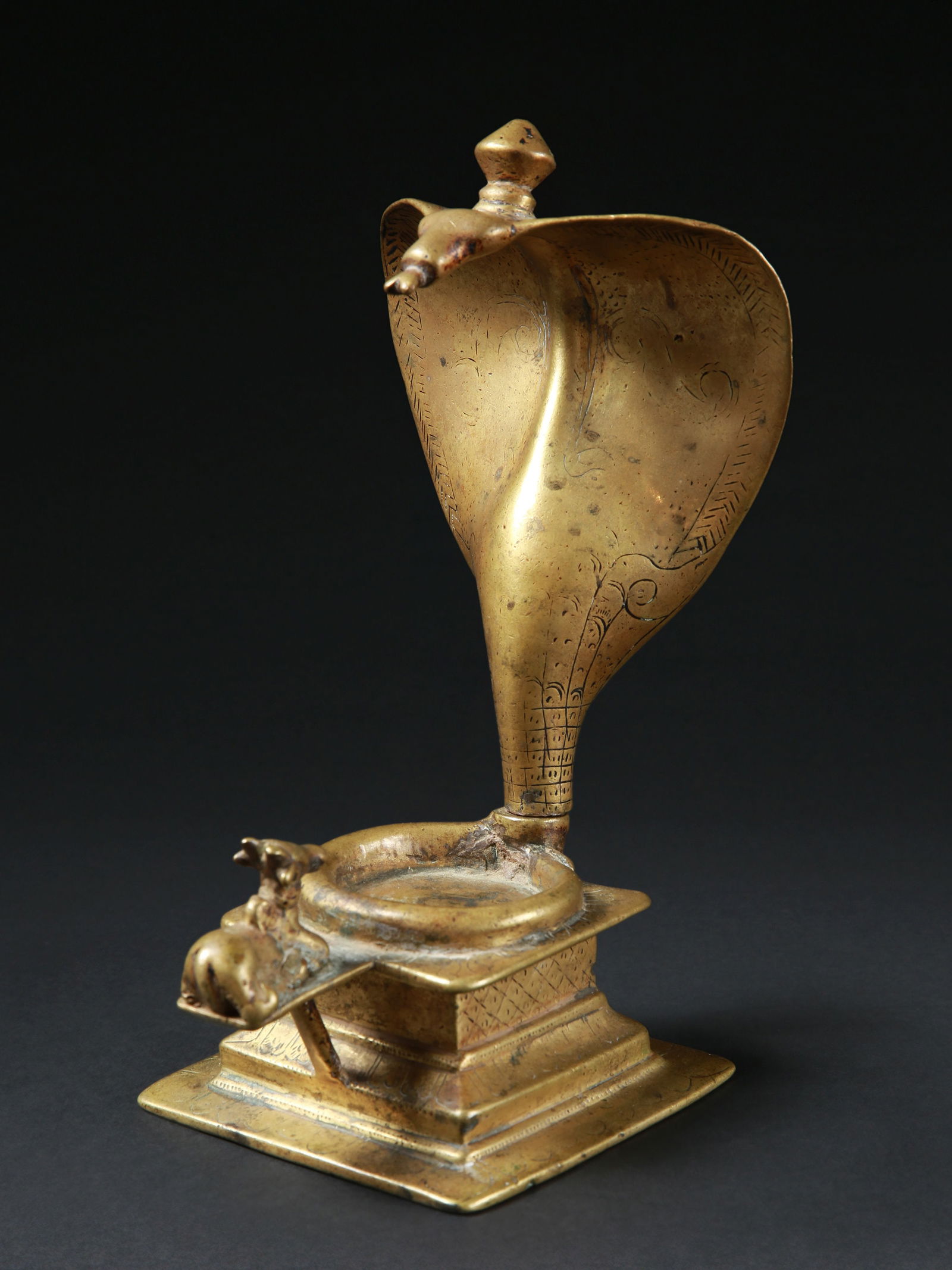 A Hindu Yoni with a Bull and a Cobra Snake (1 of 12)