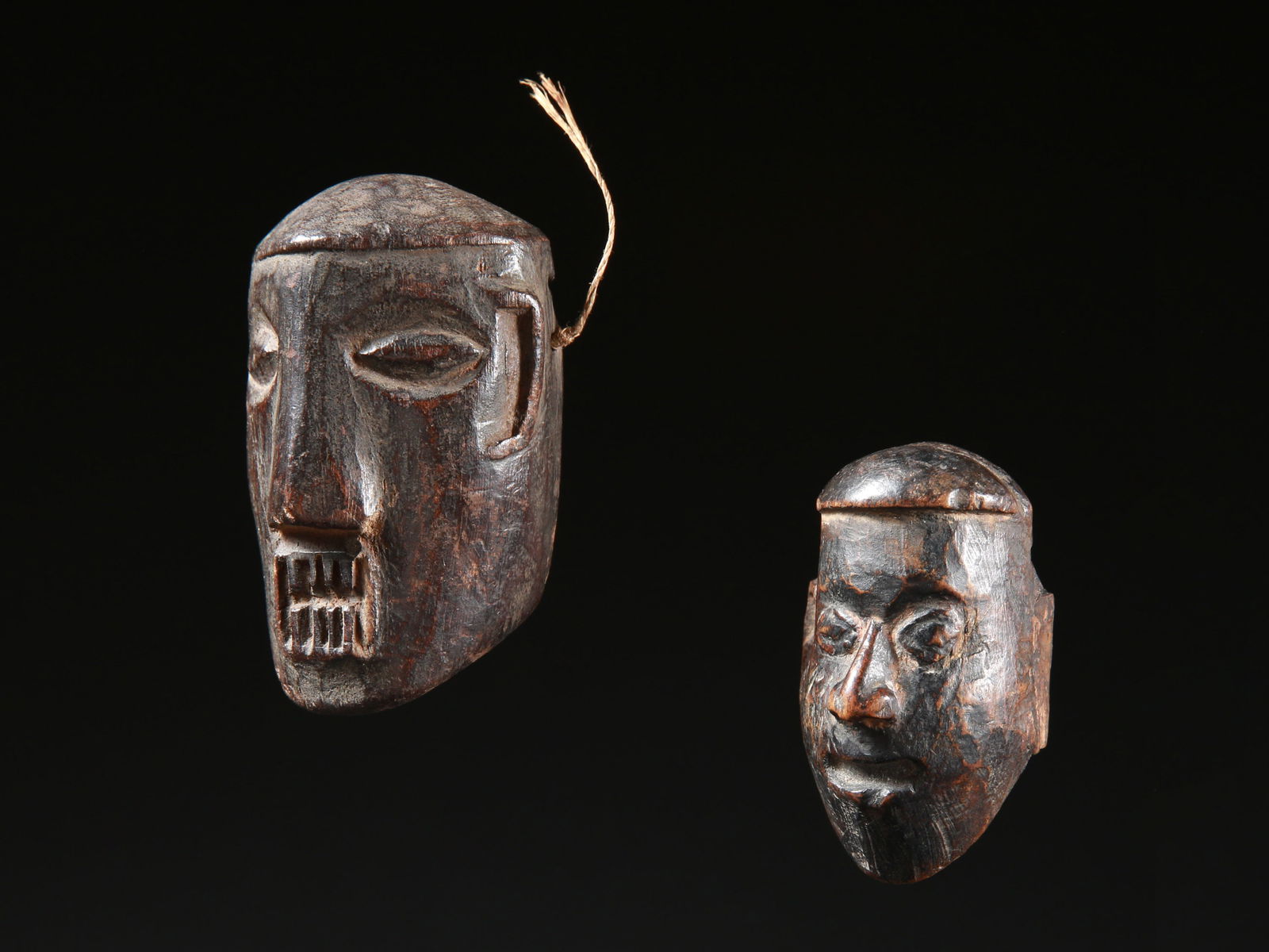 2 Asian Miniature Heads (1 of 7)