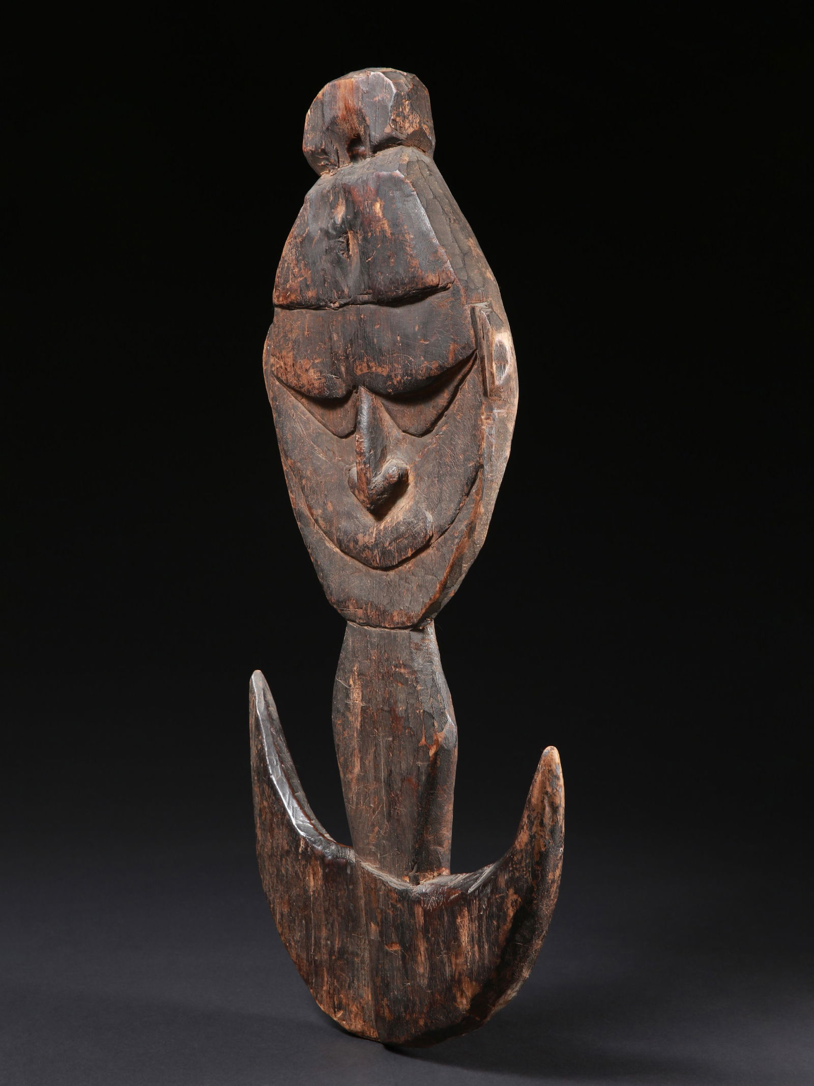 A Sepik Anthropomorphic Suspension Hook, "samban" (1 of 8)