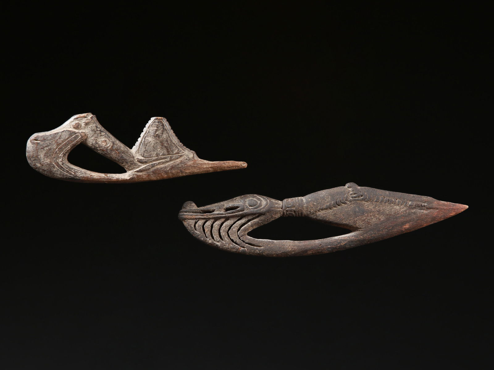 2 Sepik Spear Thrower Ornaments (1 of 6)