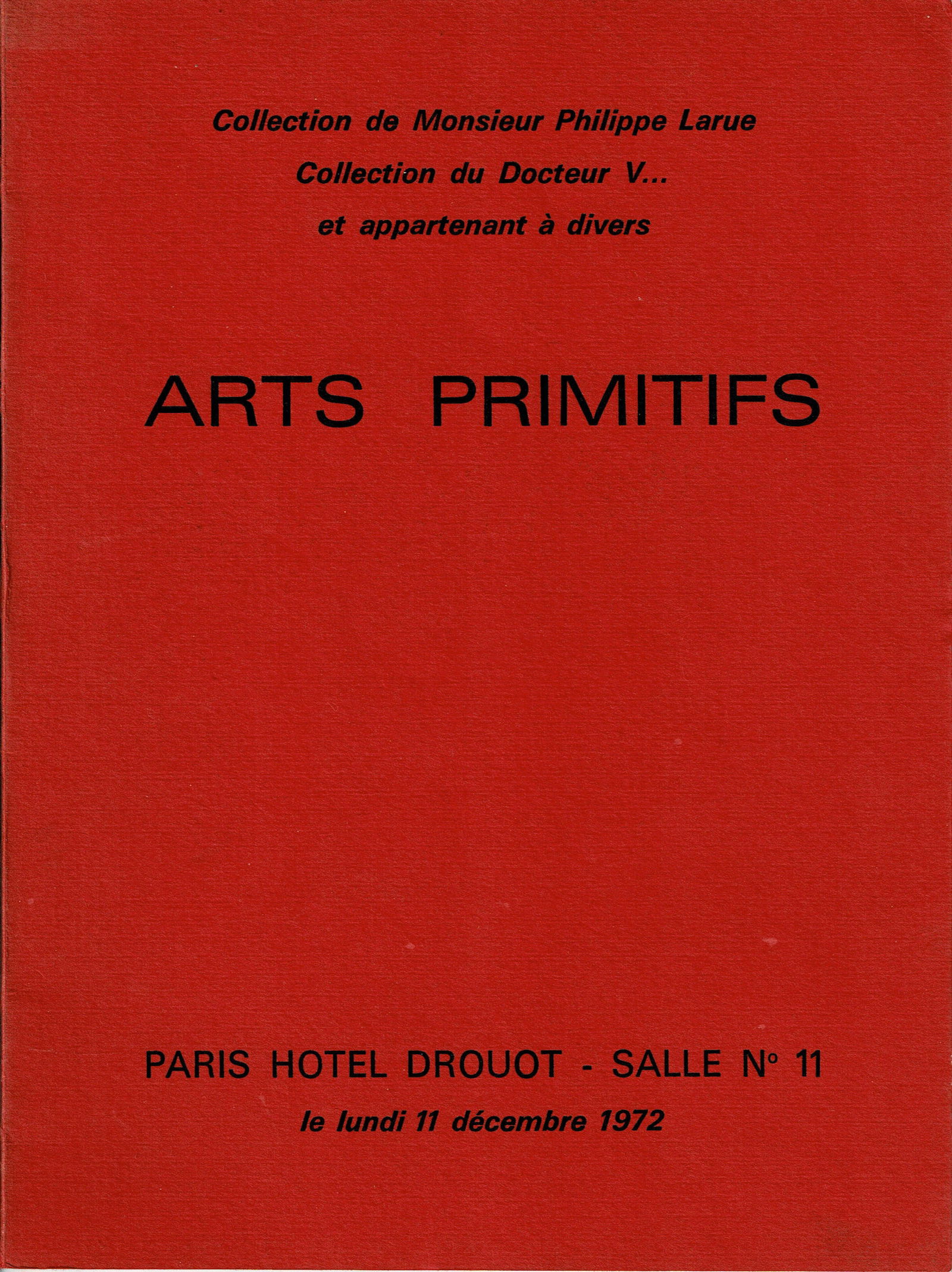 Ader - Picard - Tajan 1972, Arts Primitifs (1 of 1)